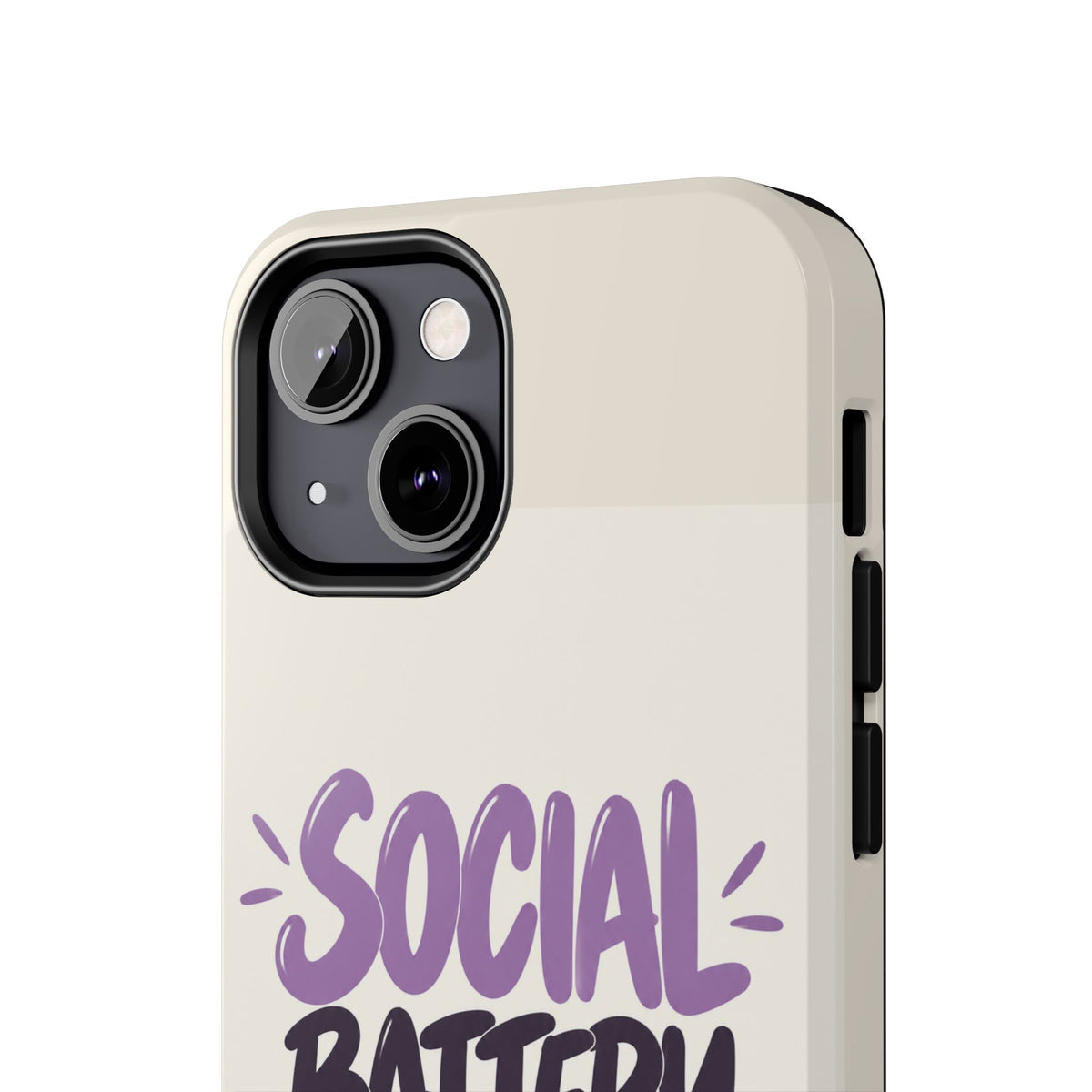 Social Battery: 2% — Funny Introvert Tough Phone Case