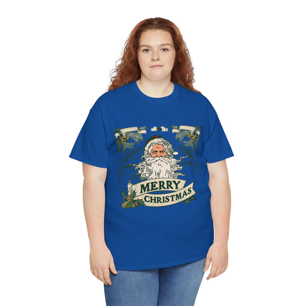 Vintage Santa Christmas Shirt, Retro Merry Christmas Tee, Old Fashioned Santa Graphic T-Shirt, Nostalgic Holiday Gift