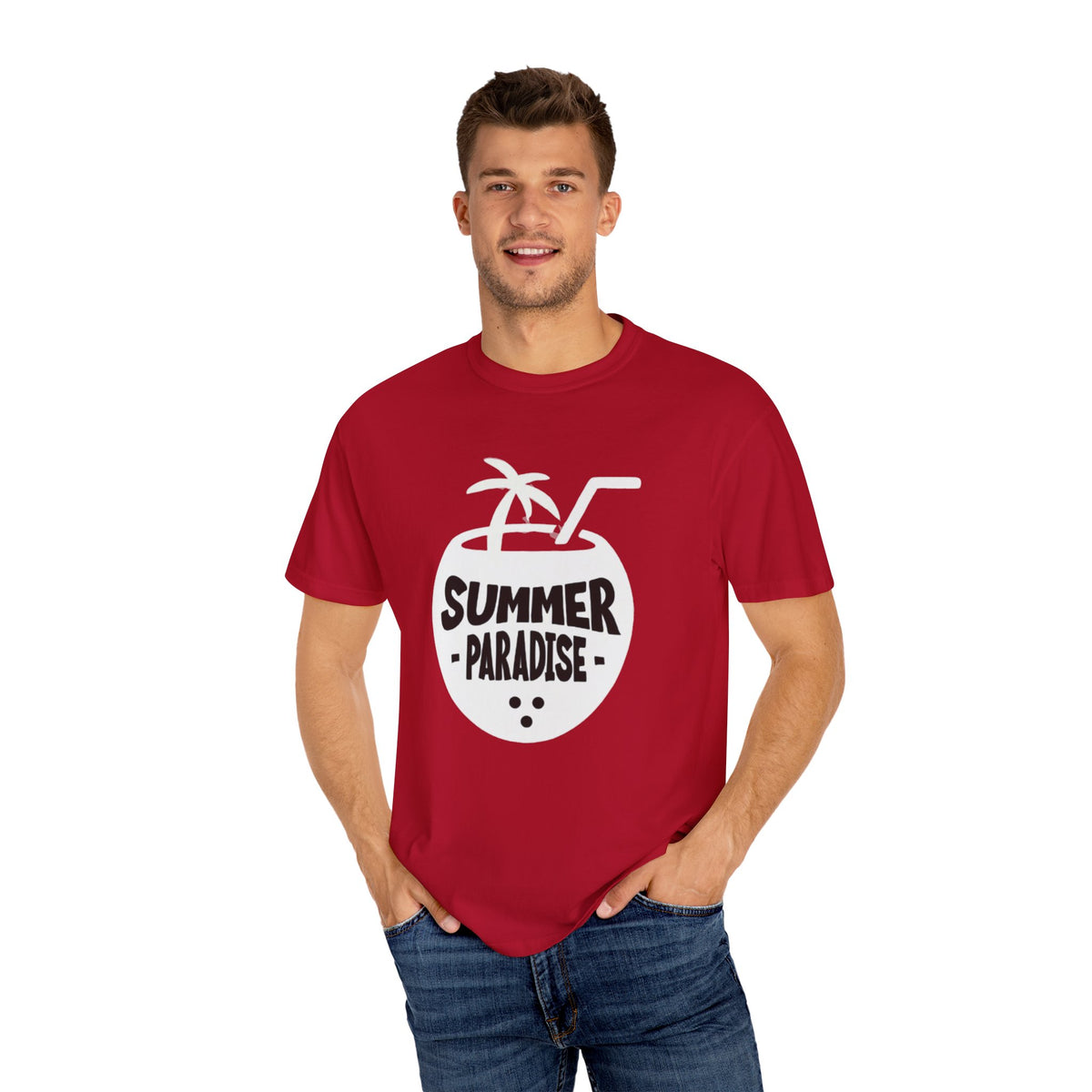 Summer Vibes Paradise 2025 Unisex Garment-Dyed T-Shirt