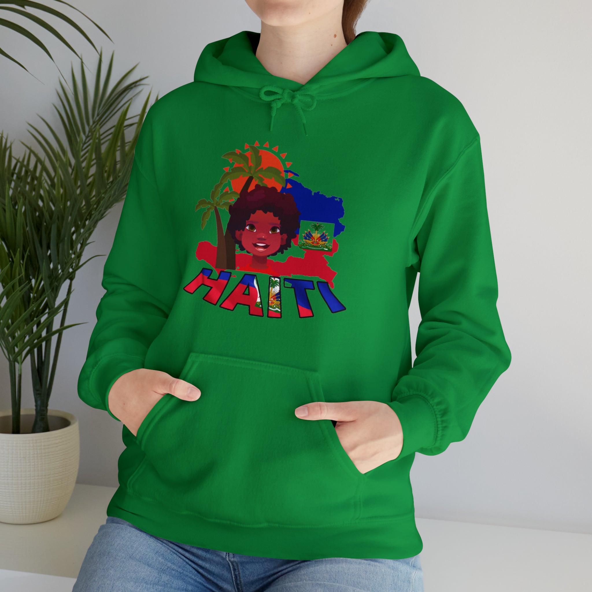 Haiti 509 Co. - Unisex Heavy Blend™ Hooded Sweatshirt Design By Itchy/HBS