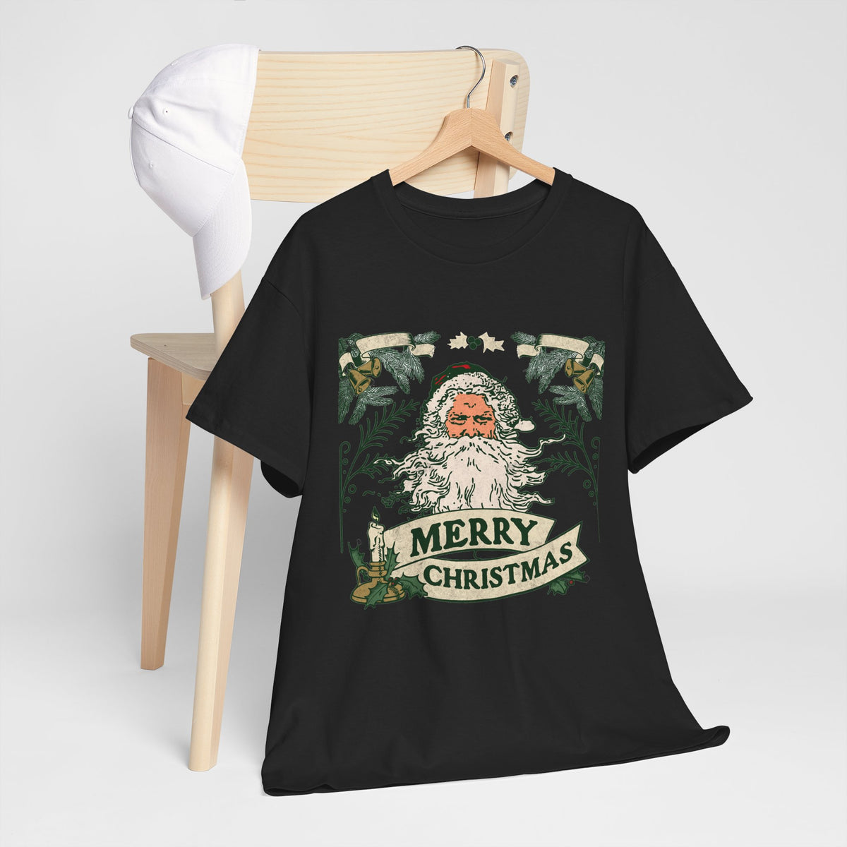 Vintage Santa Christmas Shirt, Retro Merry Christmas Tee, Old Fashioned Santa Graphic T-Shirt, Nostalgic Holiday Gift