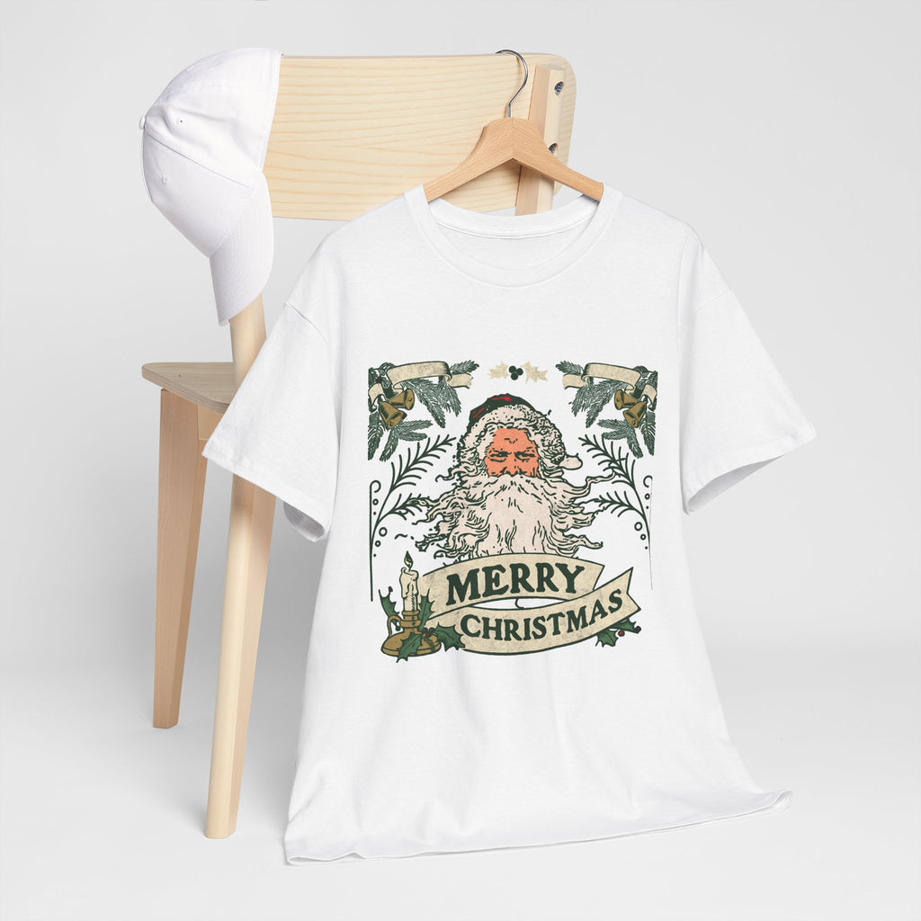 Vintage Santa Christmas Shirt, Retro Merry Christmas Tee, Old Fashioned Santa Graphic T-Shirt, Nostalgic Holiday Gift