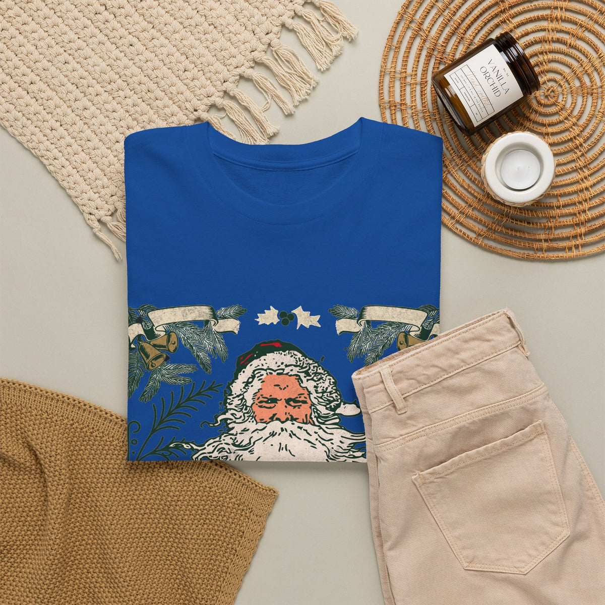 Vintage Santa Christmas Shirt, Retro Merry Christmas Tee, Old Fashioned Santa Graphic T-Shirt, Nostalgic Holiday Gift