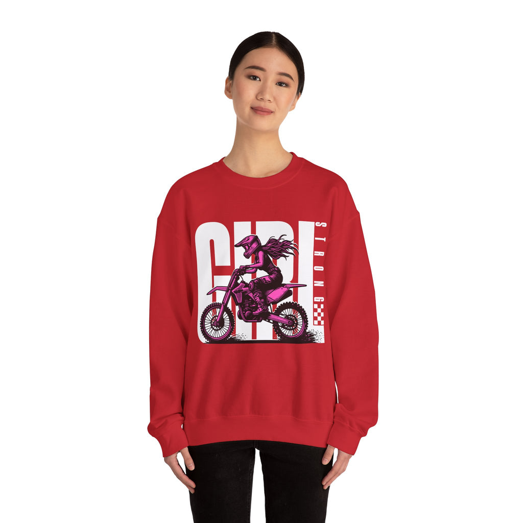 Strong Girl - Unisex Heavy Blend™ Crewneck Sweatshirt