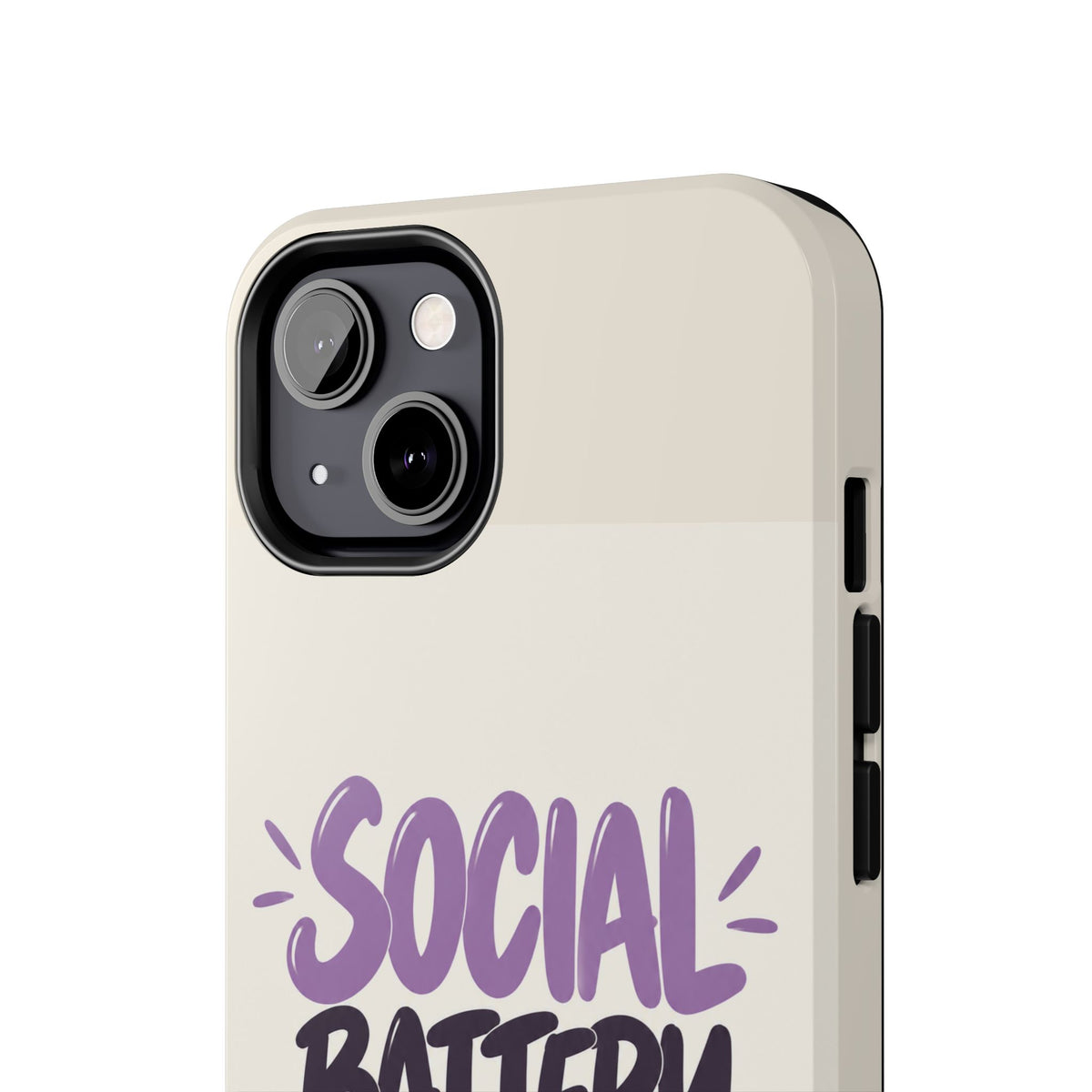 Social Battery: 2% — Funny Introvert Tough Phone Case