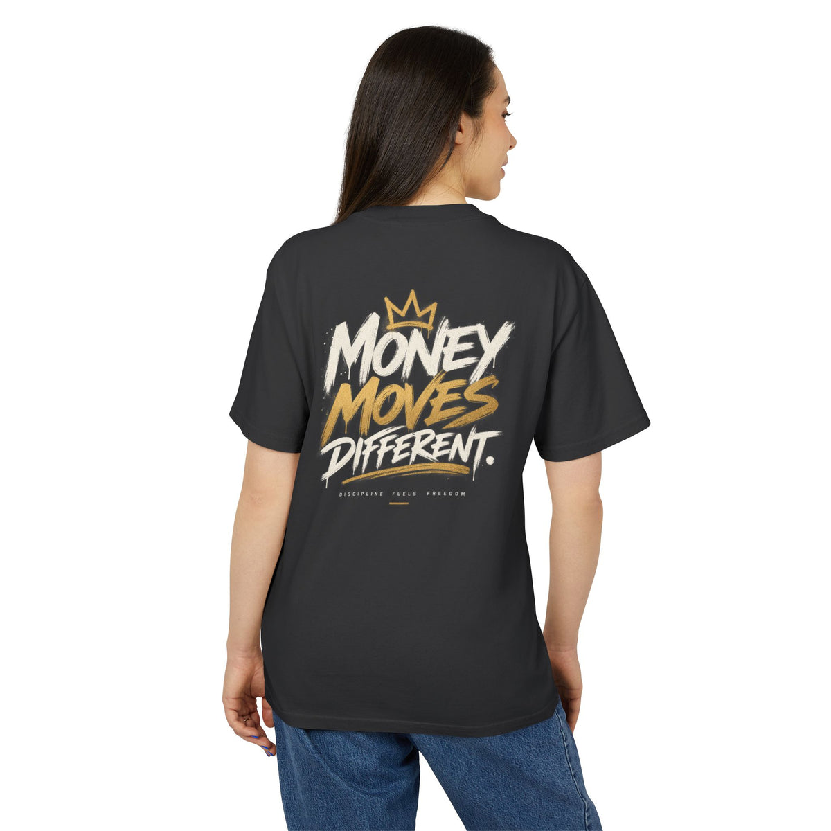 Money Moves Different. Heavy Faded Tee