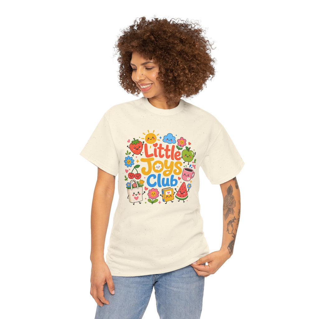 Little Joys Club Shirt, Cute Graphic Tee, Whimsical Floral T-Shirt, Cherry Lemon Shirt, Girly Gift