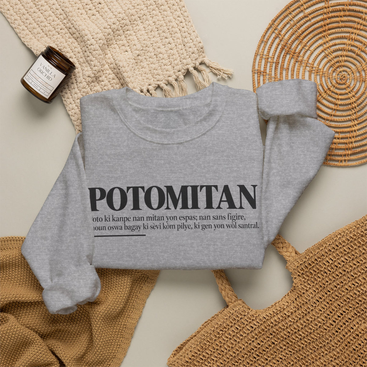 POTOMITAN Haitian Creole Definition Gen Z Crewneck Sweatshirt