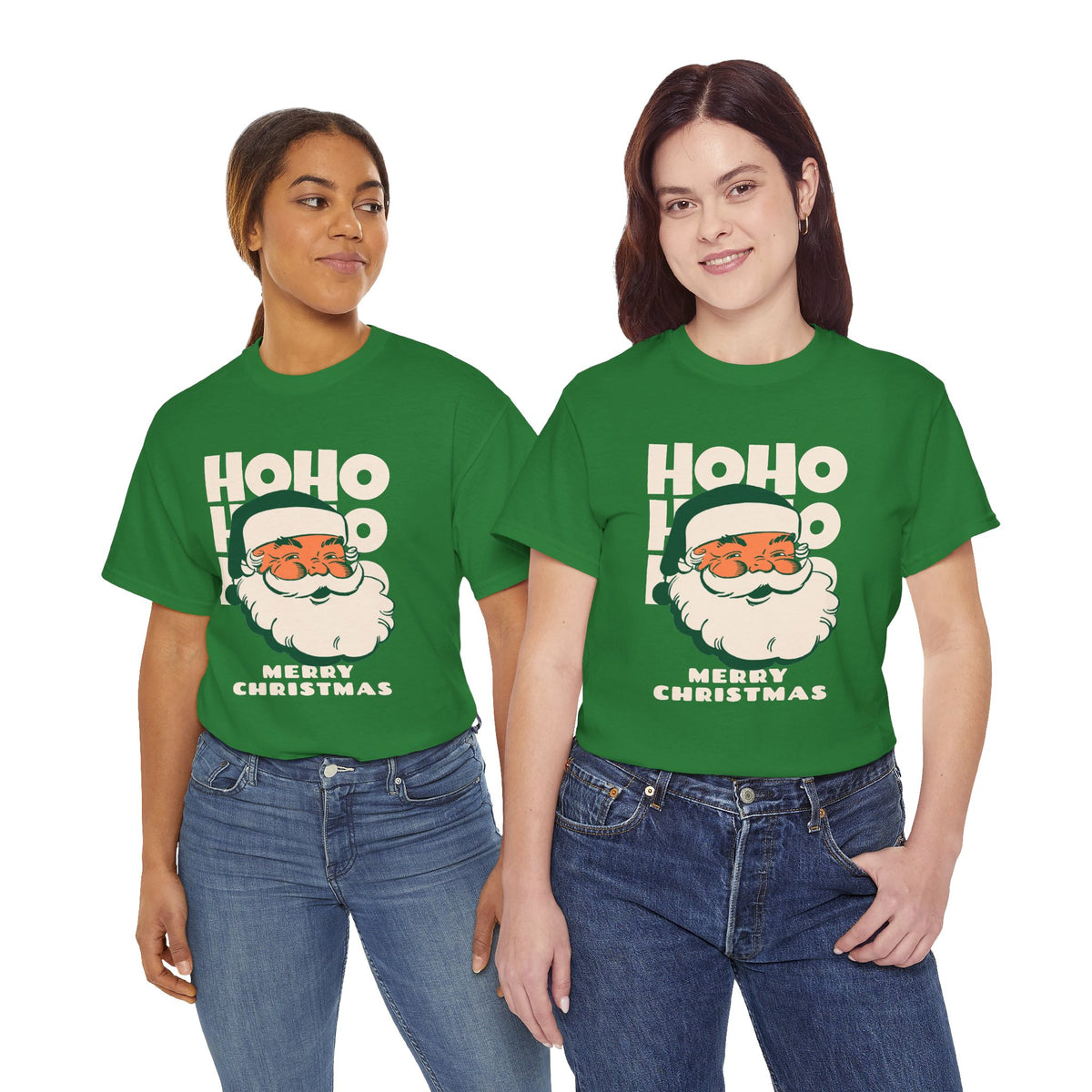 Retro Santa Ho Ho Ho Shirt, Merry Christmas Graphic Tee, Vintage Holiday T-Shirt, Funny Santa Christmas Gift