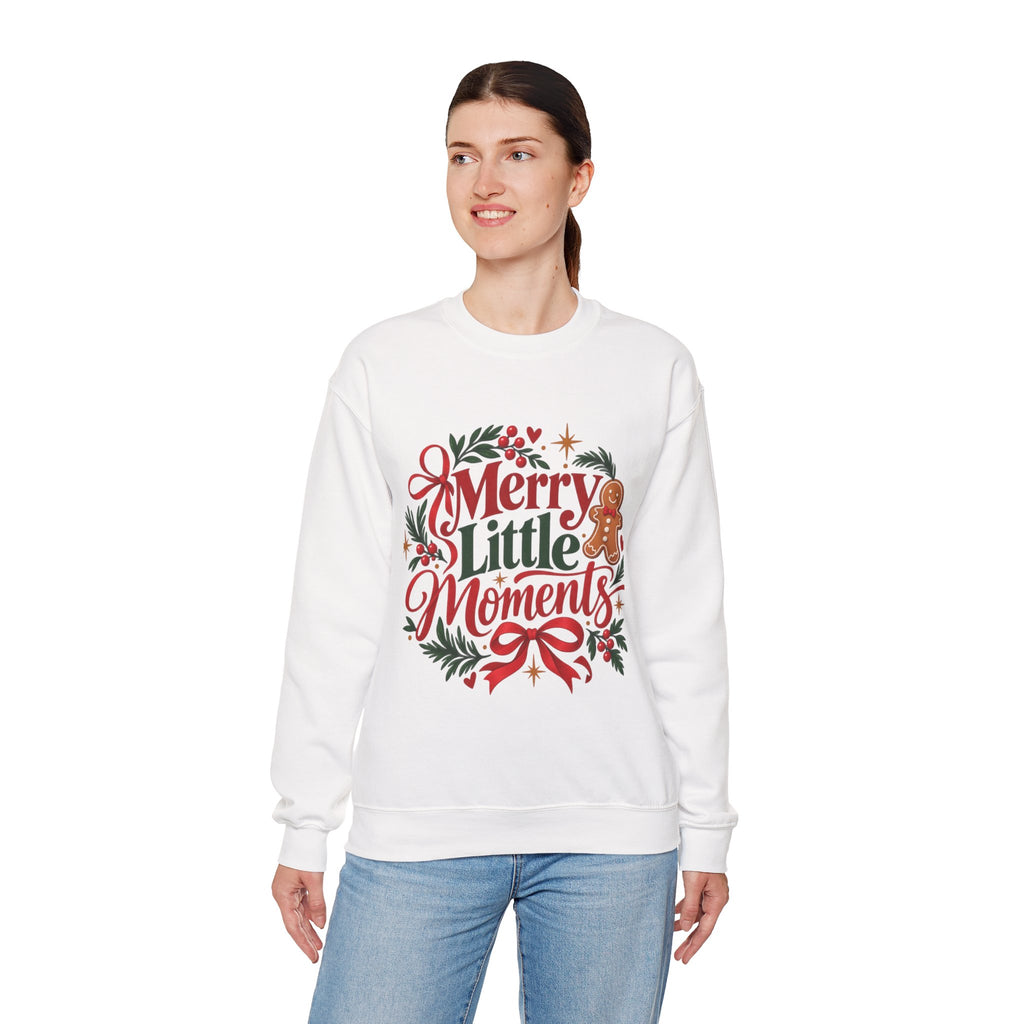 Merry Little Moments Sweatshirt, Retro Christmas Crewneck, Cute Holiday Sweater, Cozy Christmas Gift