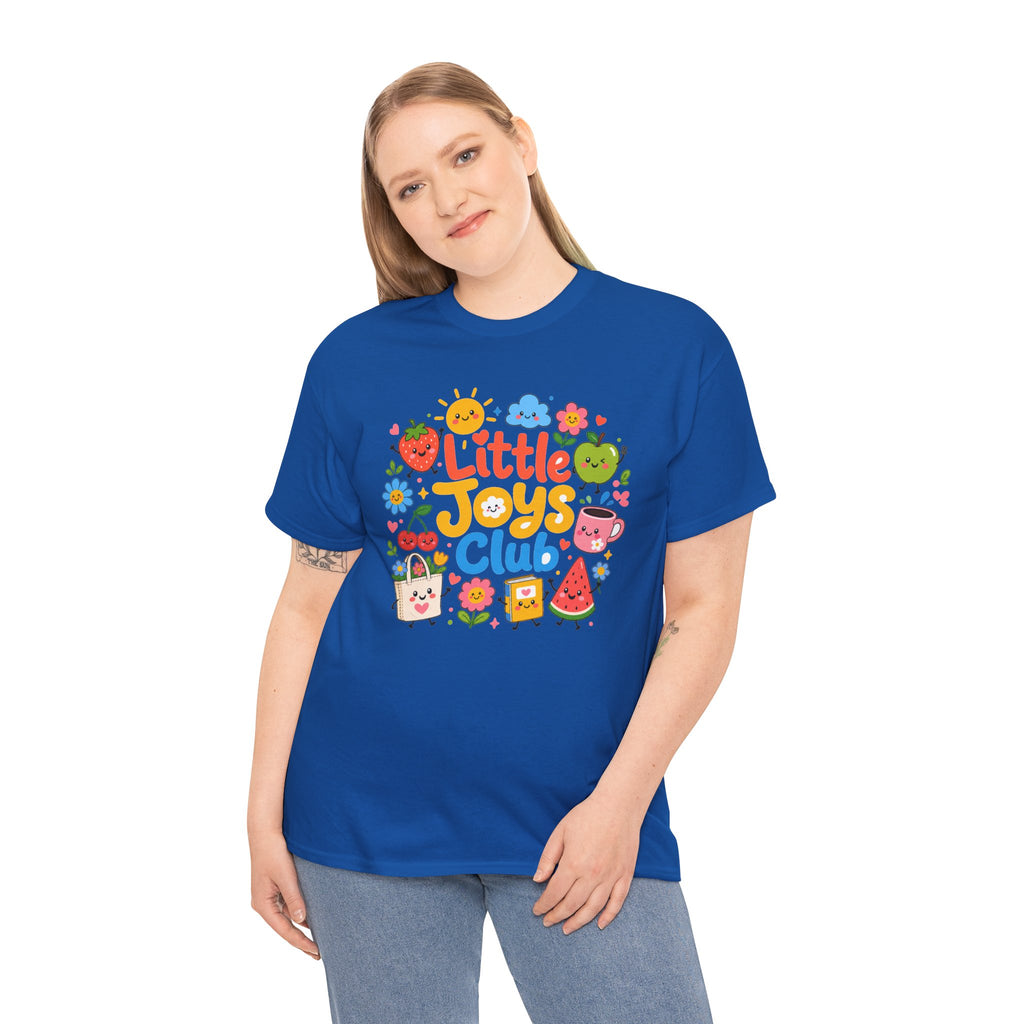 Little Joys Club Shirt, Cute Graphic Tee, Whimsical Floral T-Shirt, Cherry Lemon Shirt, Girly Gift