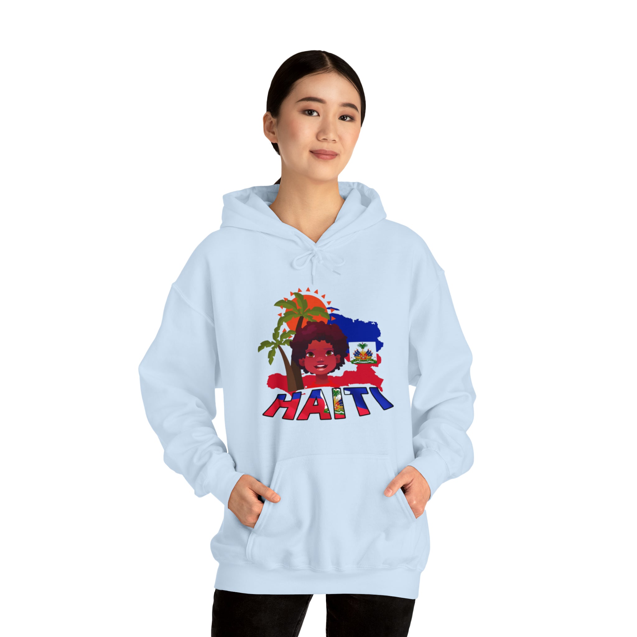 Haiti 509 Co. - Unisex Heavy Blend™ Hooded Sweatshirt Design By Itchy/HBS