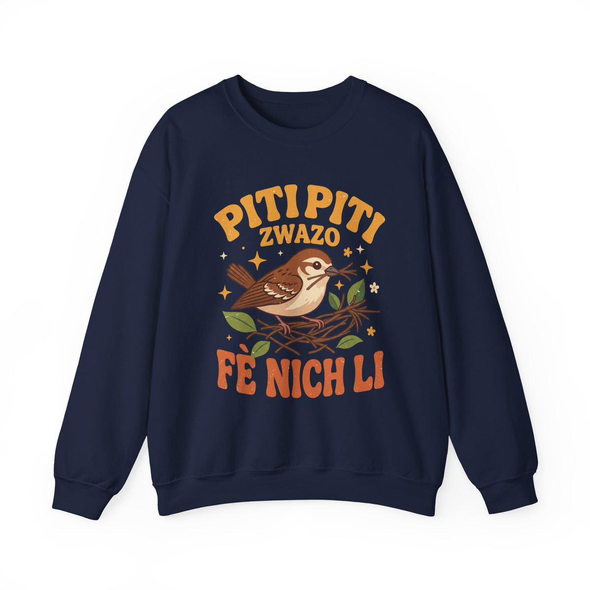 Piti Piti Zwazo Fè Nich Li – Haitian Creole Graphic T-Shirt | SONHCO