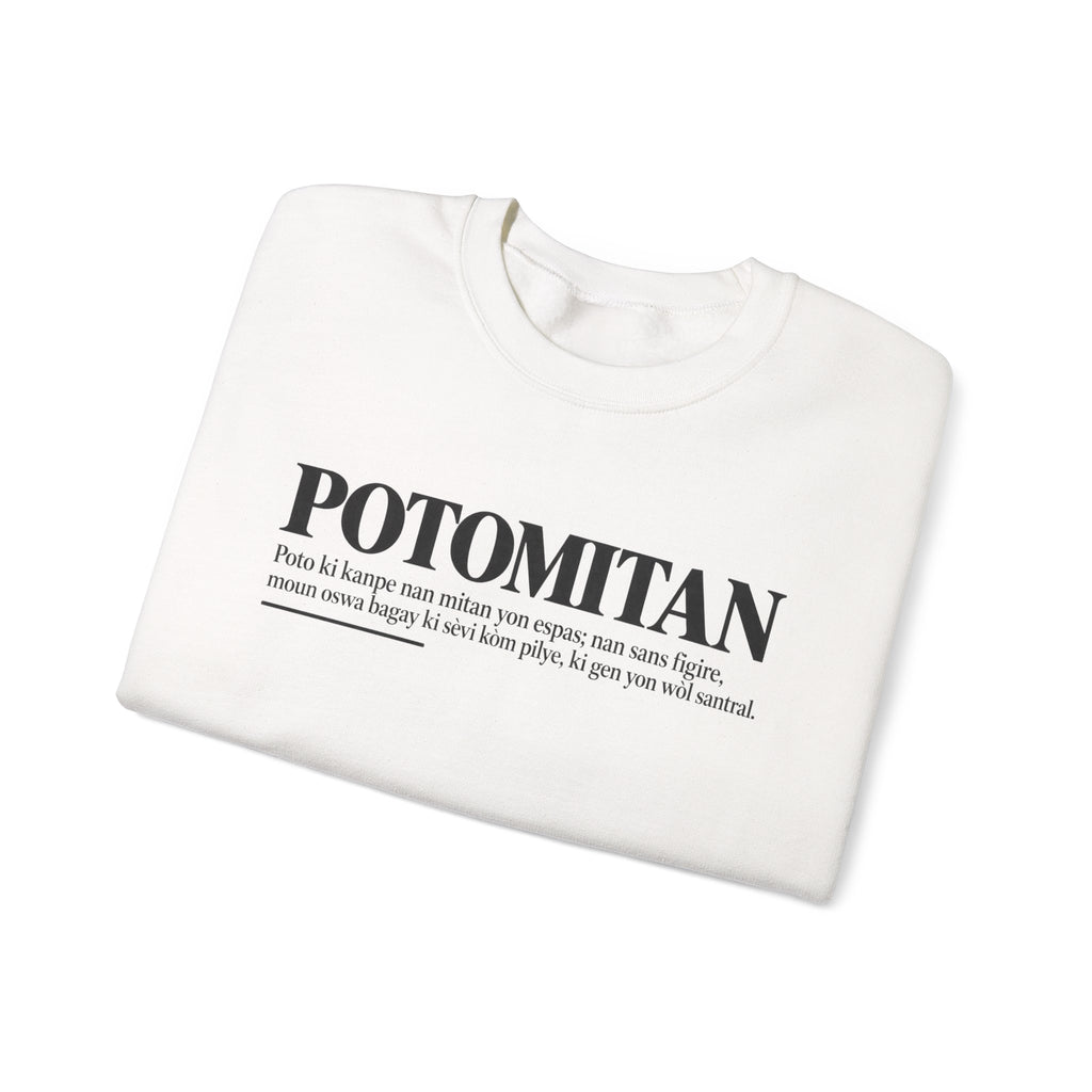 POTOMITAN Haitian Creole Definition Gen Z Crewneck Sweatshirt