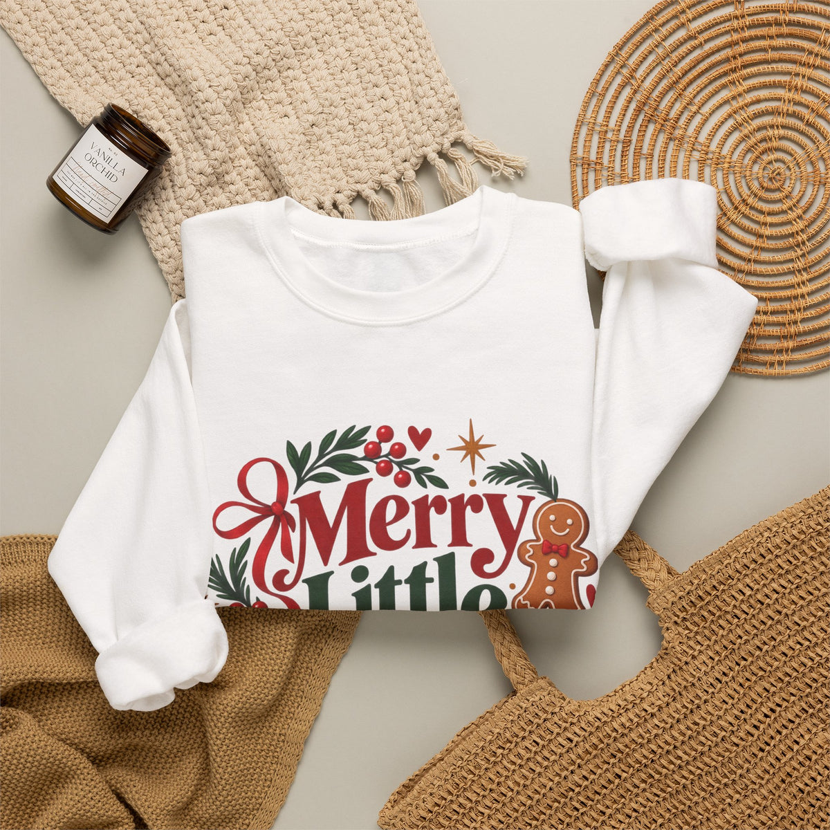 Merry Little Moments Sweatshirt, Retro Christmas Crewneck, Cute Holiday Sweater, Cozy Christmas Gift