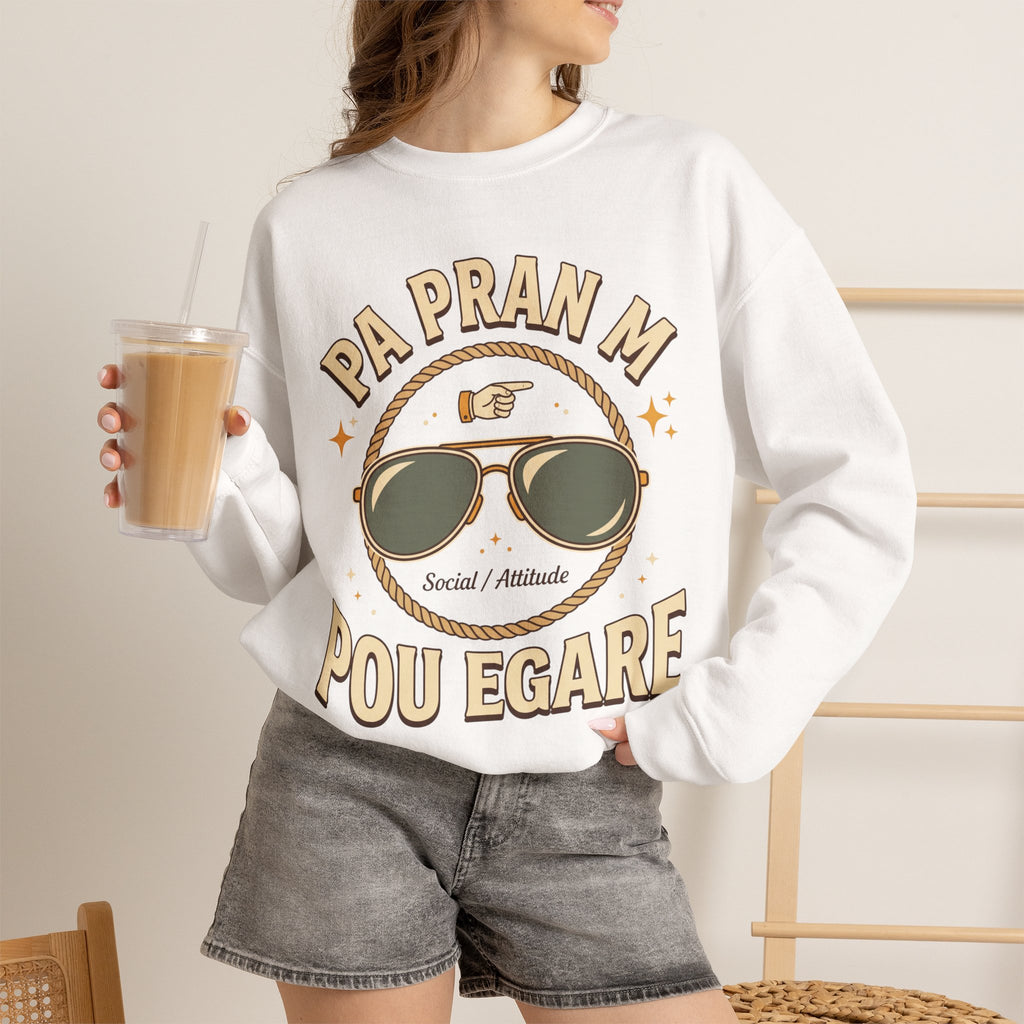 Pa Pran M Pou Egare – Haitian Creole Streetwear Graphic Sweatshirt | SONHCO