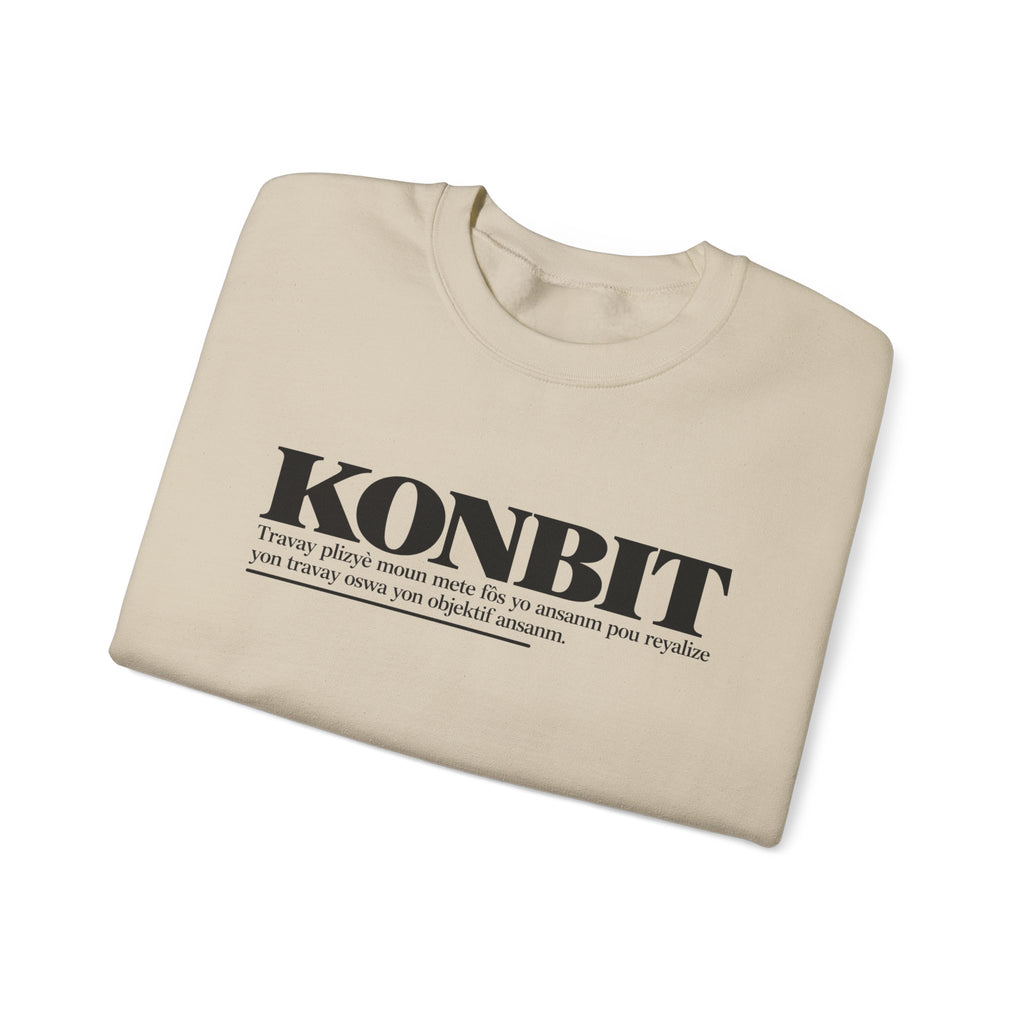 KONBIT Haitian Creole Definition Gen Z Crewneck Sweatshirt