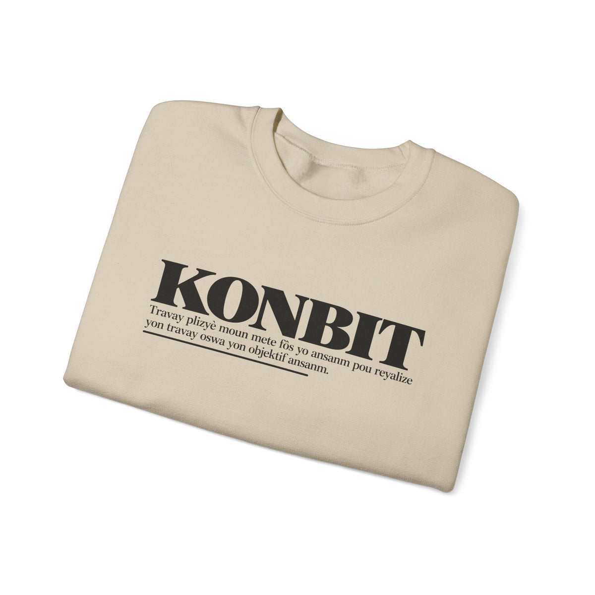 KONBIT Haitian Creole Definition Gen Z Crewneck Sweatshirt