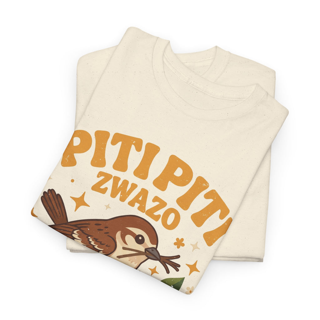 Piti Piti Zwazo Fè Nich Li – Haitian Creole Graphic T-Shirt