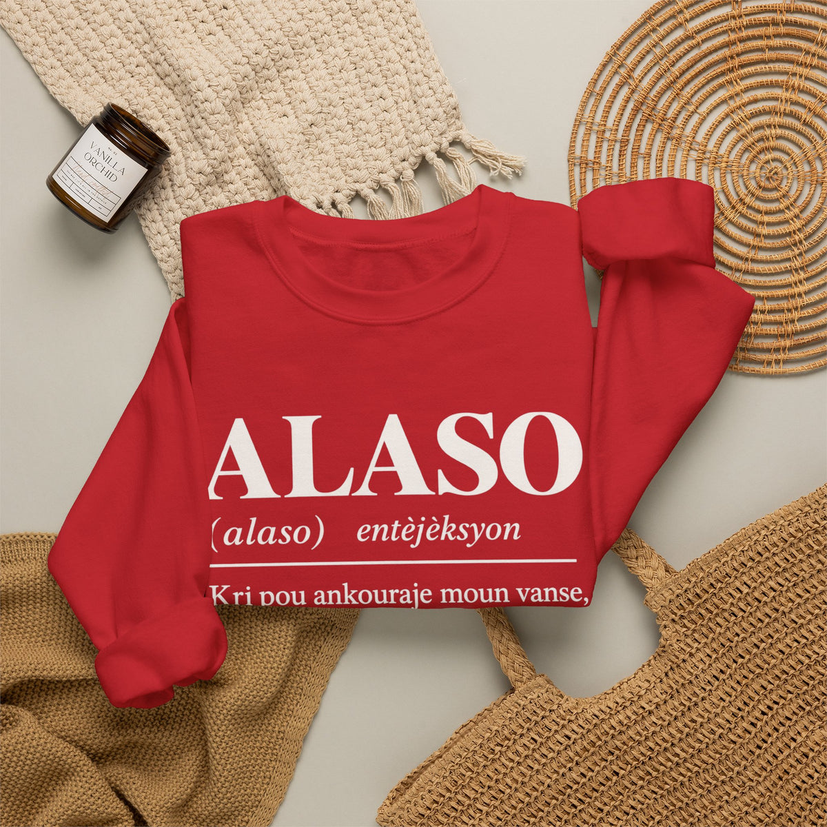 ALASO — Haitian Creole Definition Gen Z Crewneck Sweatshirt