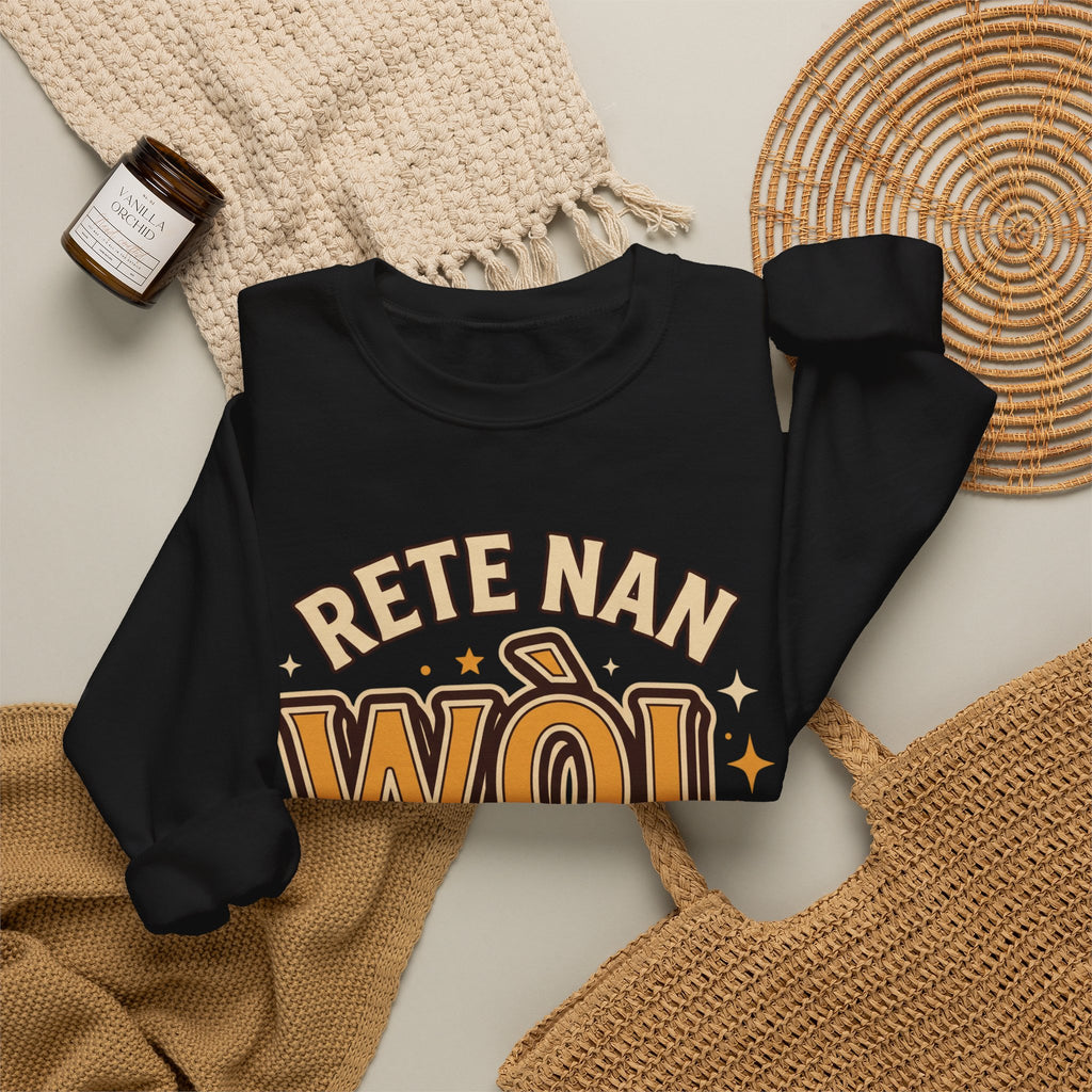 Rete Nan Wòl Ou – Haitian Creole Streetwear Graphic T-Shirt | SONHCO