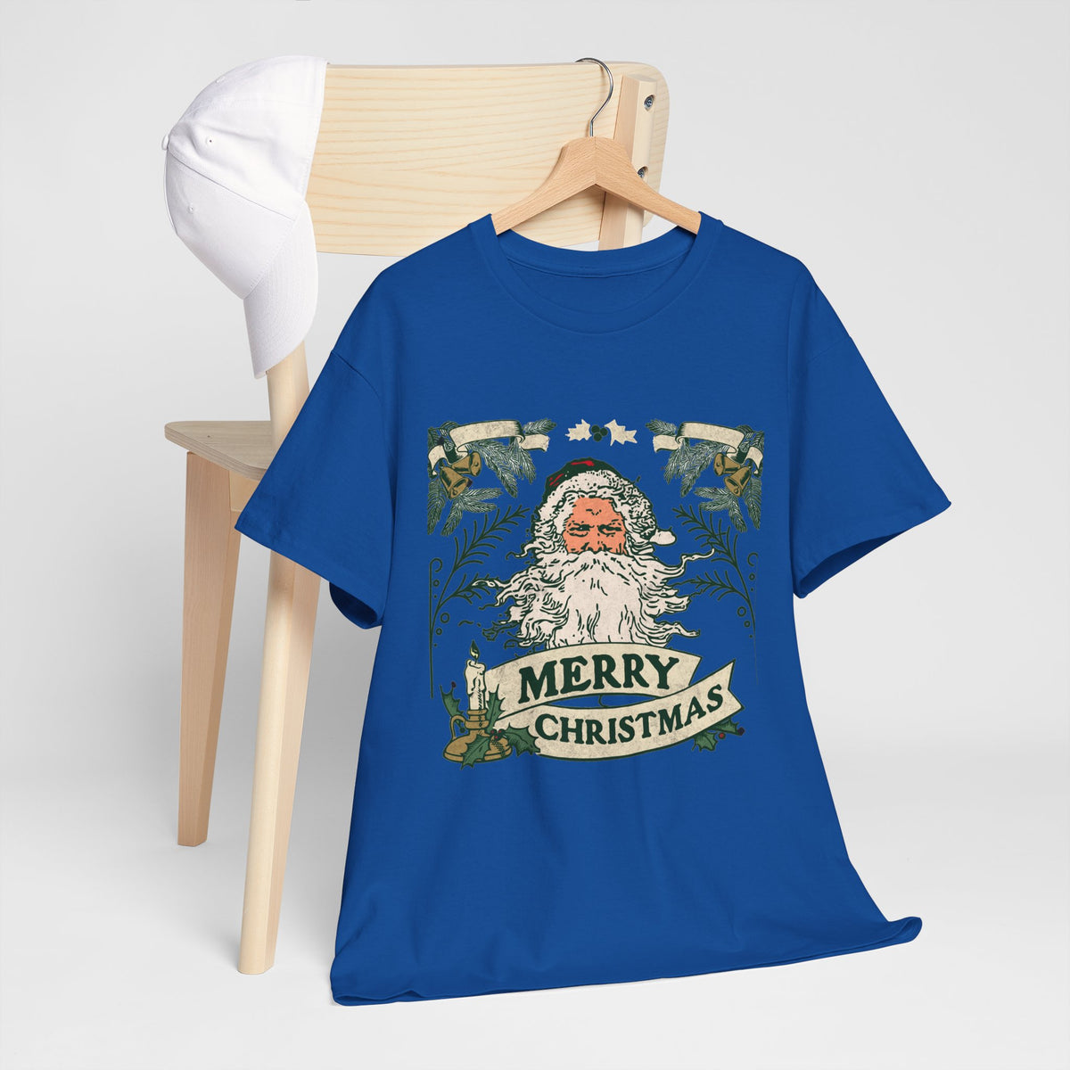 Vintage Santa Christmas Shirt, Retro Merry Christmas Tee, Old Fashioned Santa Graphic T-Shirt, Nostalgic Holiday Gift