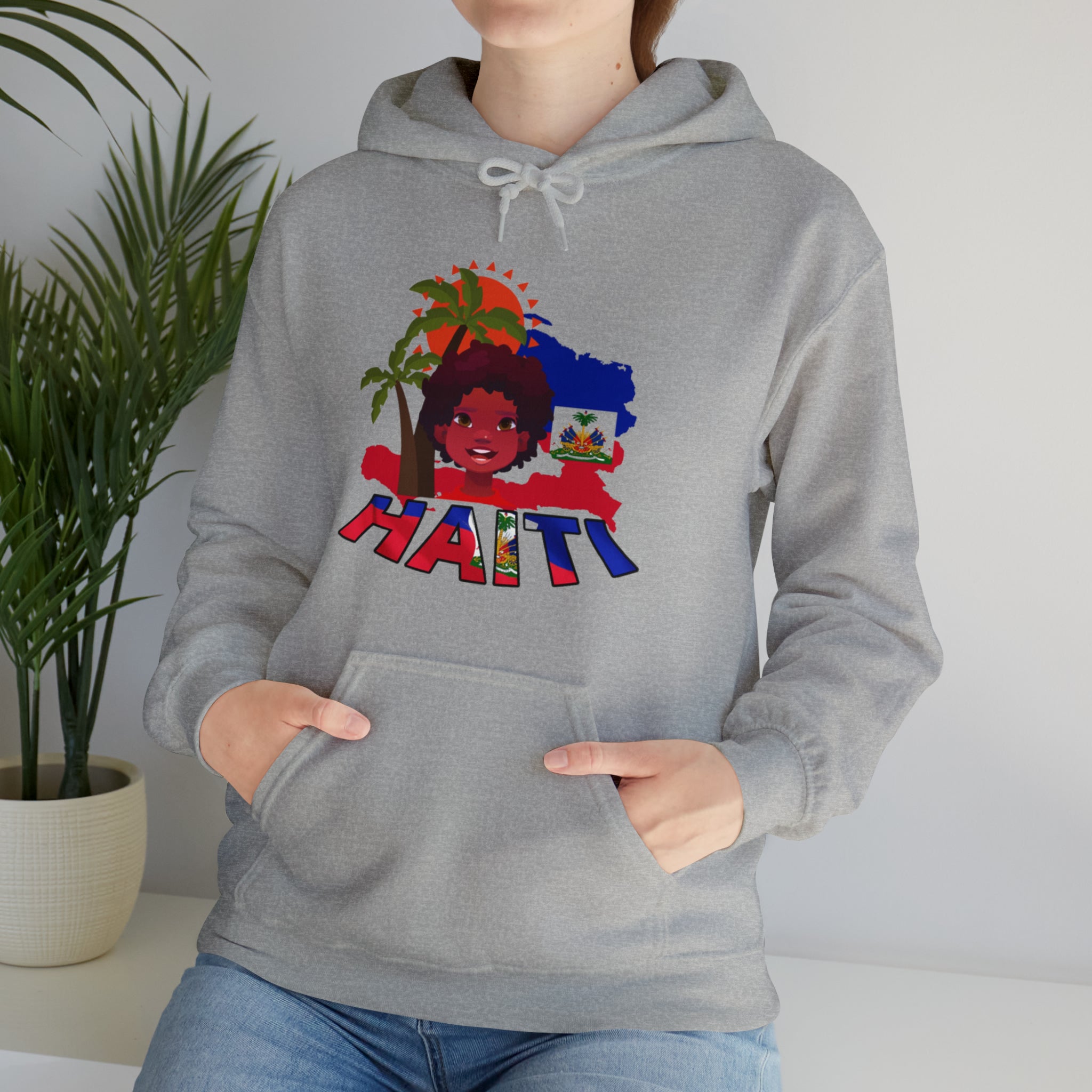 Haiti 509 Co. - Unisex Heavy Blend™ Hooded Sweatshirt Design By Itchy/HBS