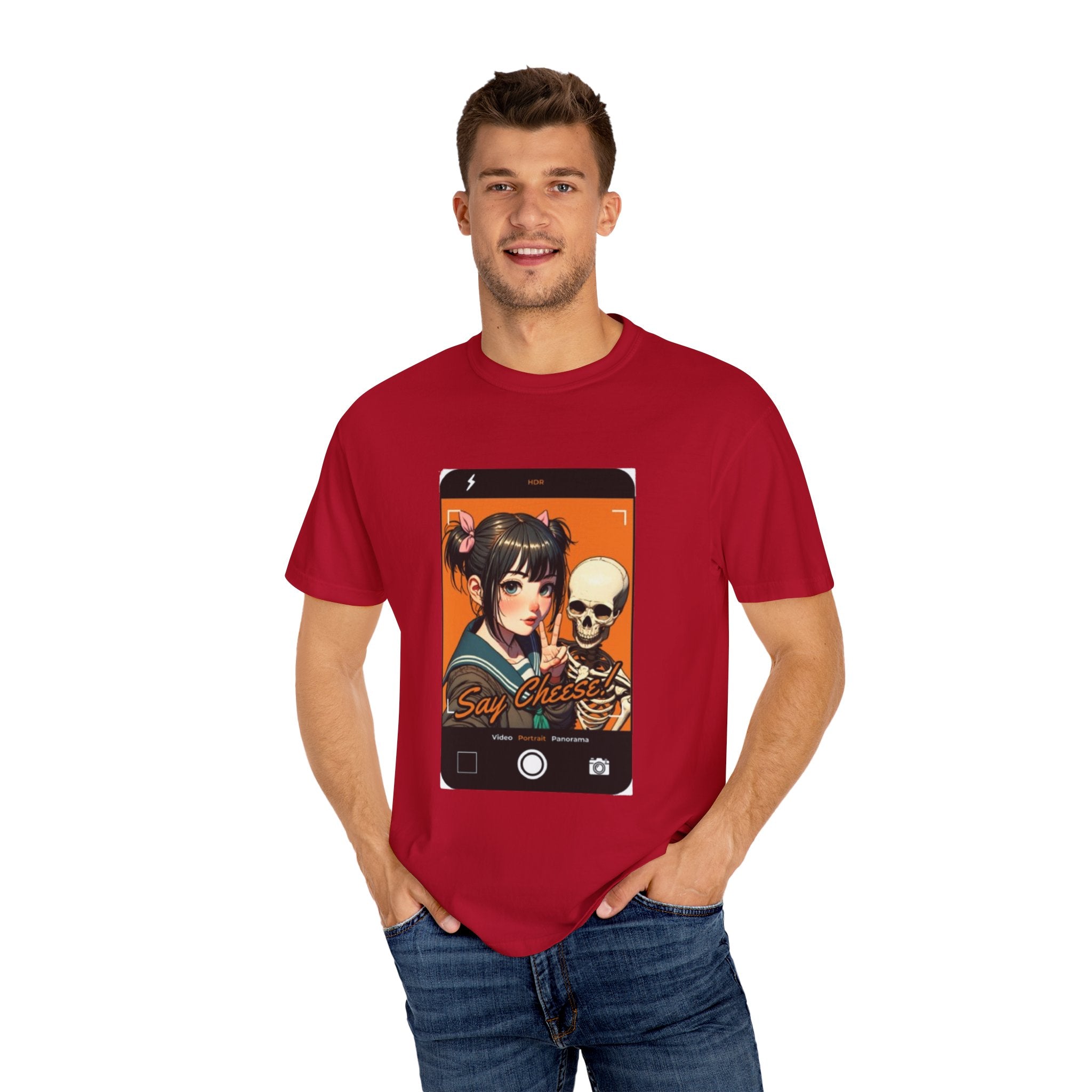 Say Cheese Just For Fun Unisex Garment-Dyed T-Shirt