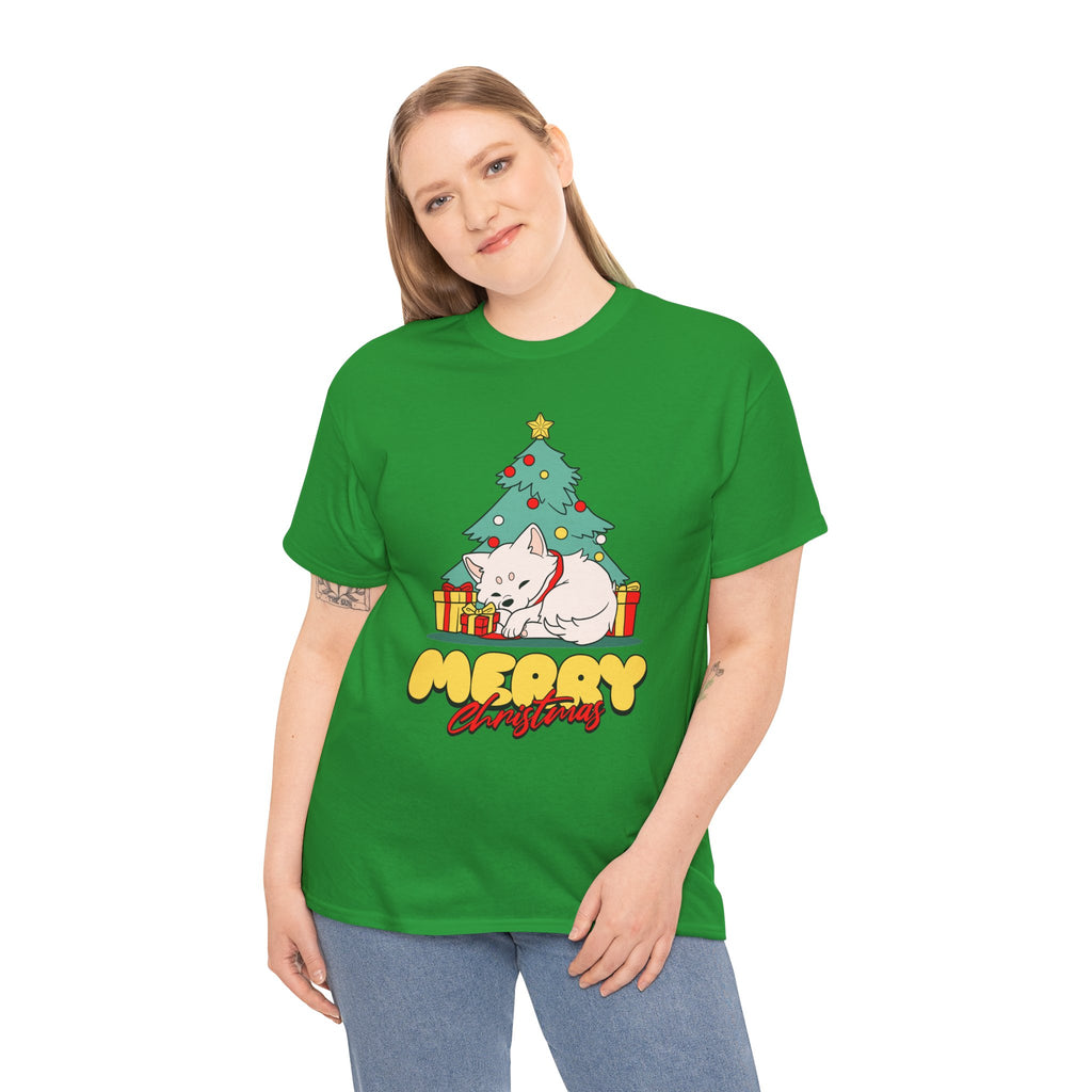 Cute Christmas Dog Shirt, Merry Christmas Puppy Tee, Dog Lover Christmas Gift, Cozy Holiday Graphic T-Shirt