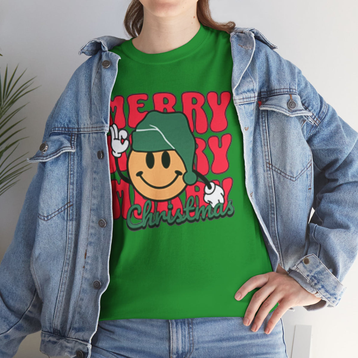 Groovy Christmas Shirt, Retro Smiley Face Christmas Tee, Cute Merry Xmas Graphic T-Shirt, Trendy Holiday Gift