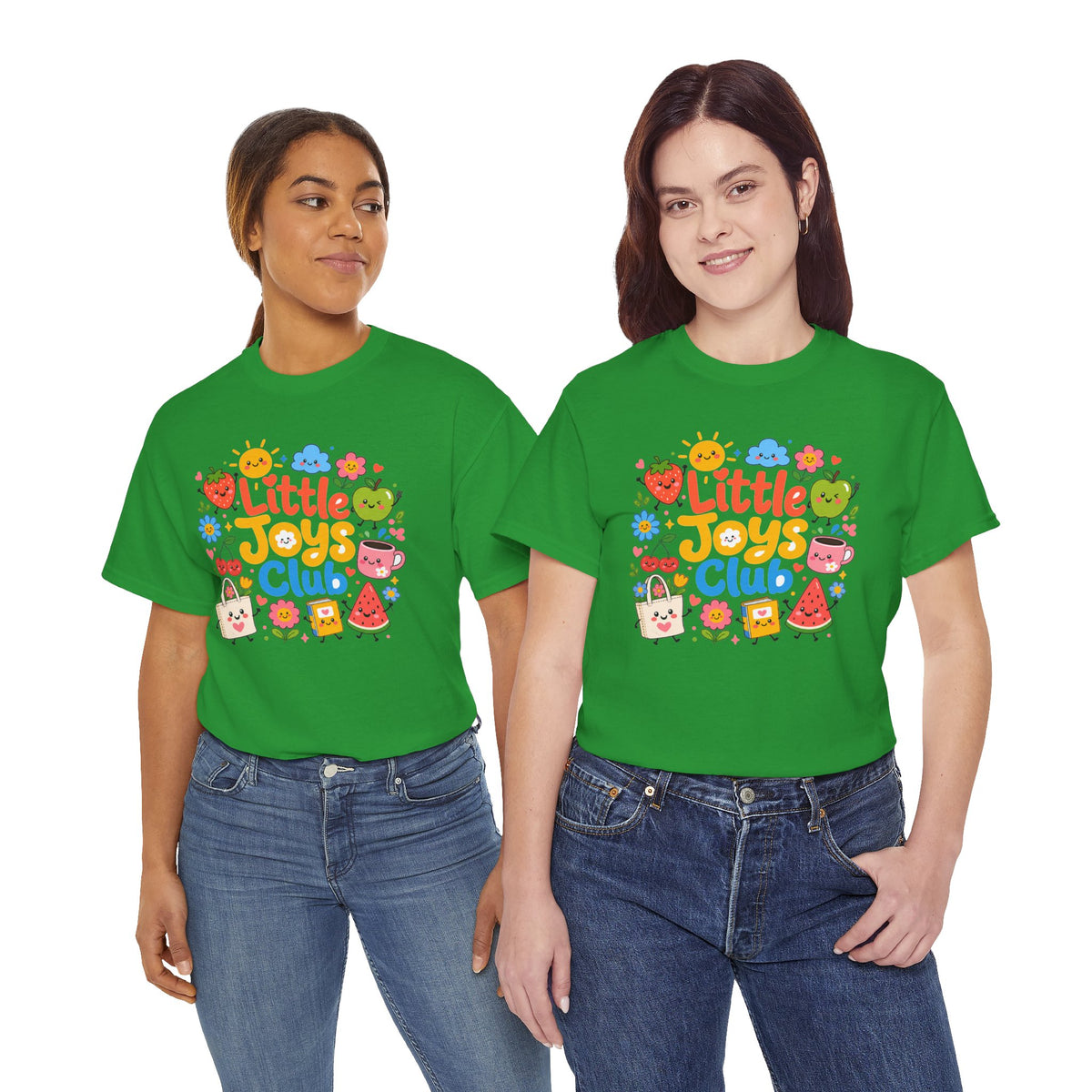 Little Joys Club Shirt, Cute Graphic Tee, Whimsical Floral T-Shirt, Cherry Lemon Shirt, Girly Gift