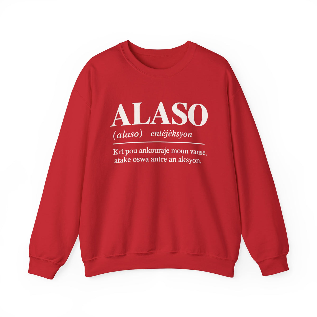 ALASO — Haitian Creole Definition Gen Z Crewneck Sweatshirt
