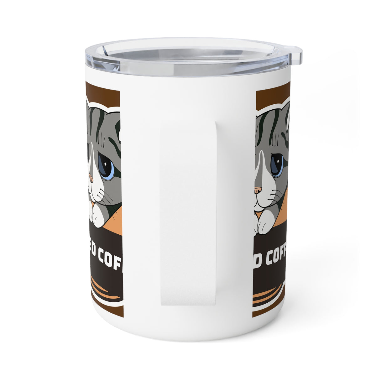 I need coffee - B rown Coffee Mug - Drinkware for Coffee Lovers, 10oz Insulated Design