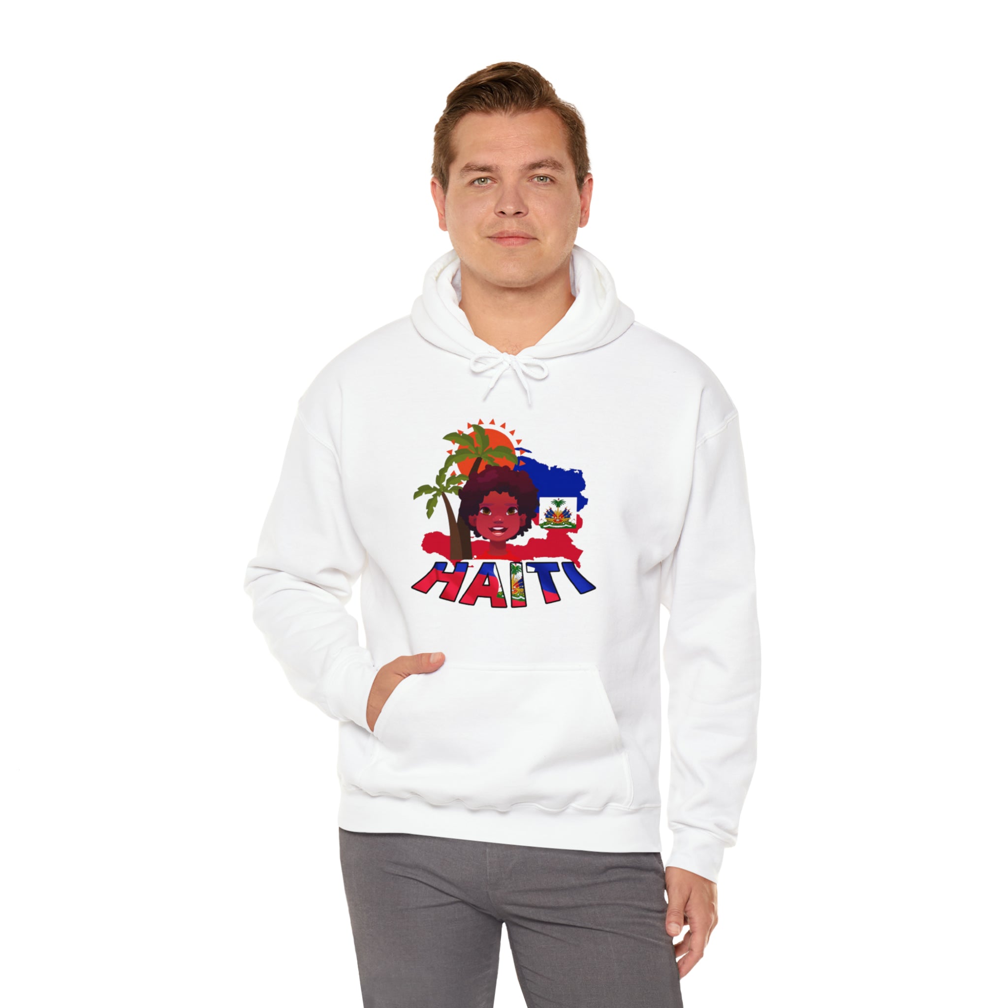 Haiti 509 Co. - Unisex Heavy Blend™ Hooded Sweatshirt Design By Itchy/HBS