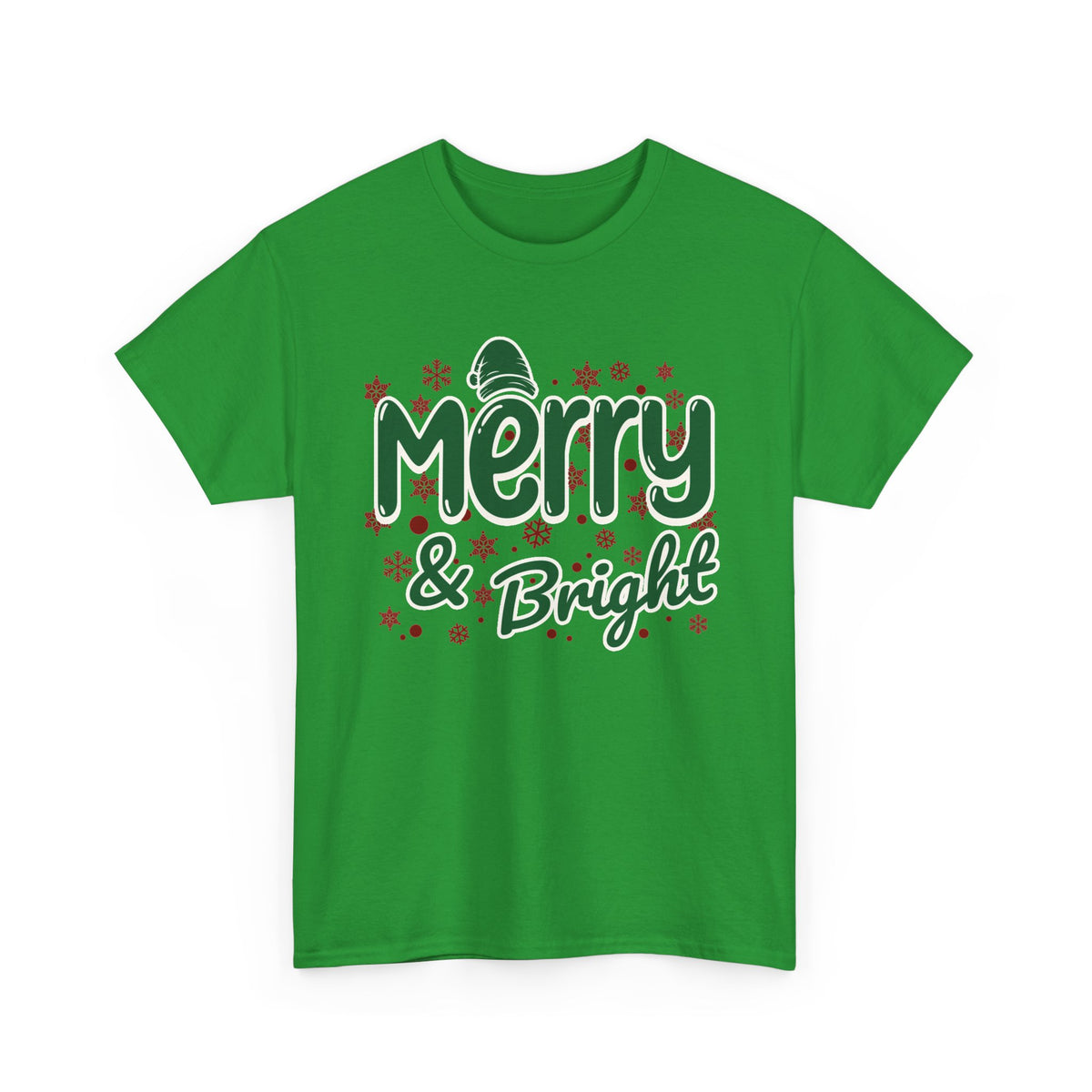 Merry and Bright Christmas Shirt, Retro Holiday Graphic Tee, Vintage Christmas T-Shirt, Festive Xmas Gift