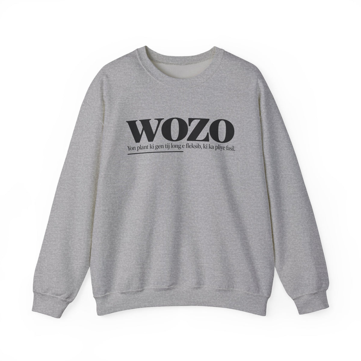 WOZO Haitian Creole Definition Gen Z Crewneck Sweatshirt