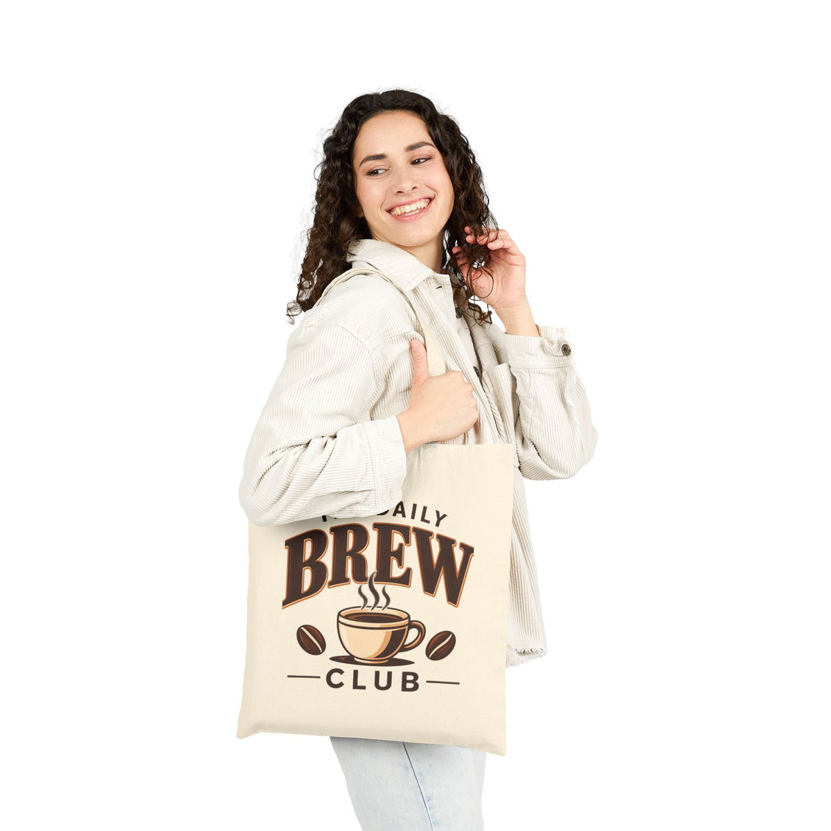 The Daily Brew Club — Coffee Lover Canvas Tote Bag