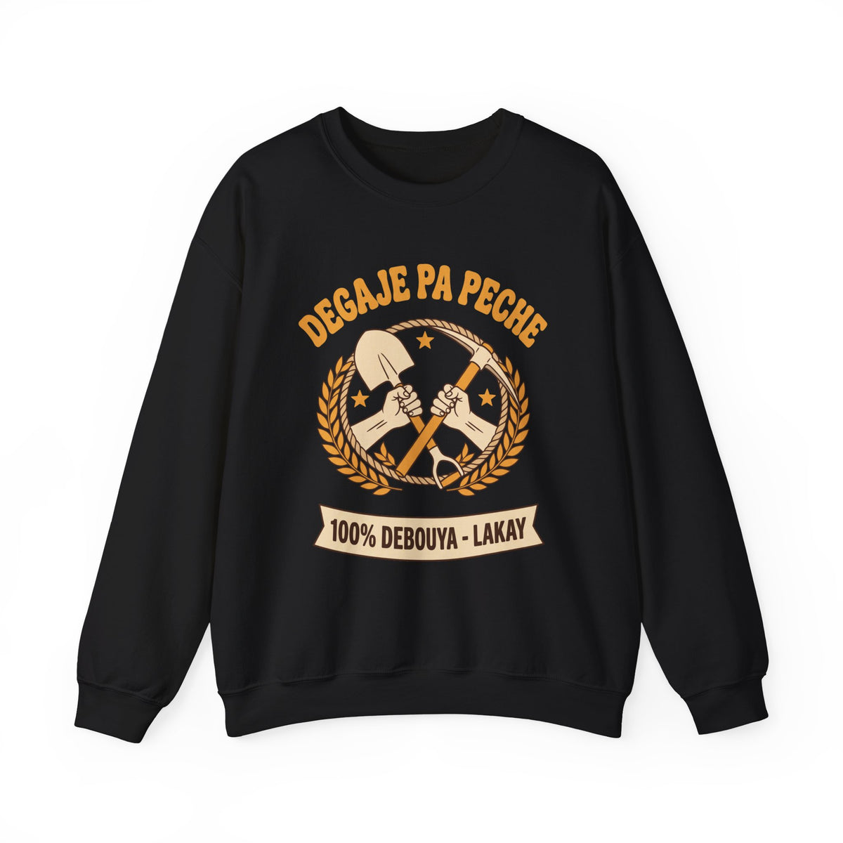 Degaje Pa Peche – Haitian Creole Motivational Graphic T-Shirt | SONHCO