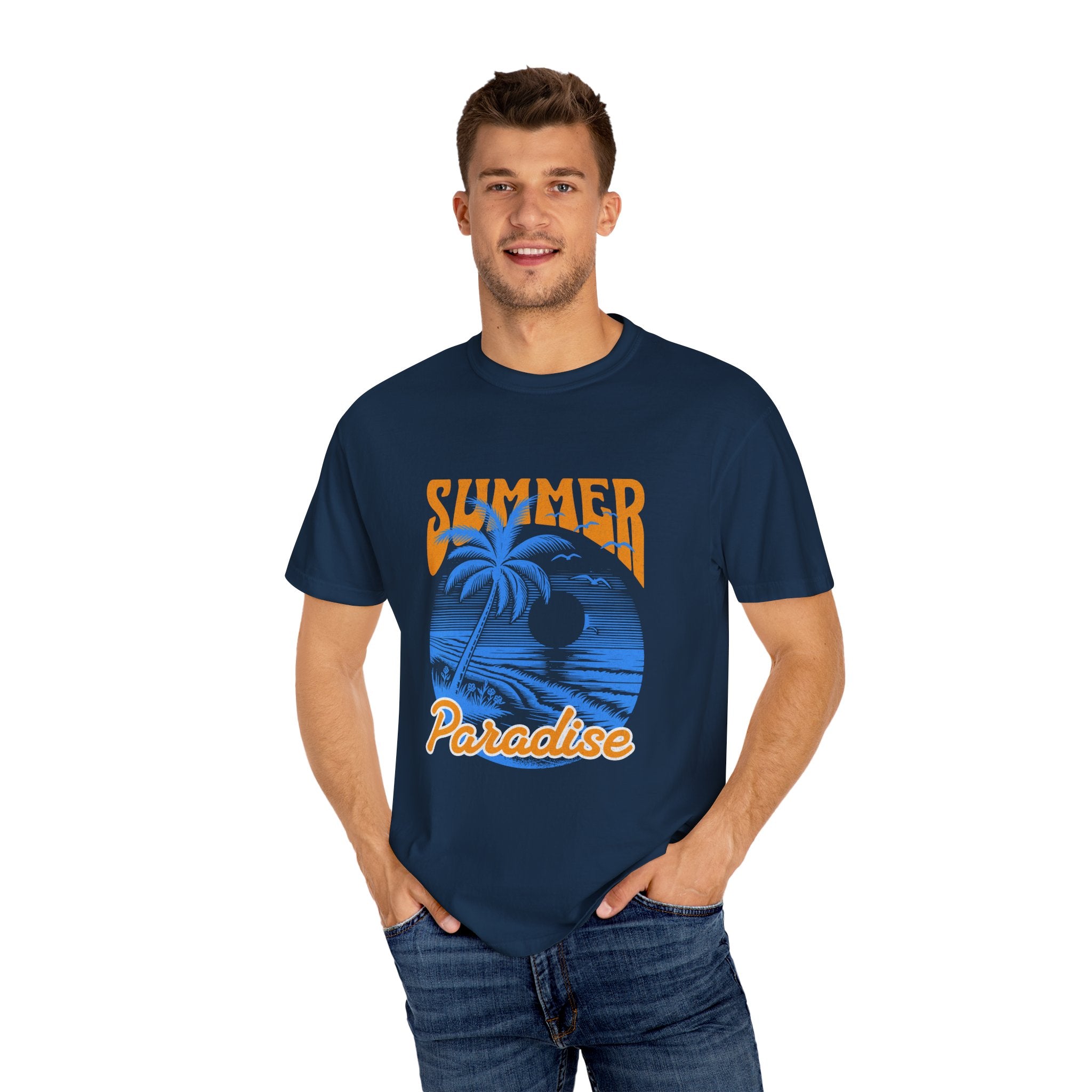 Summer Paradise Unisex Garment-Dyed T-Shirt