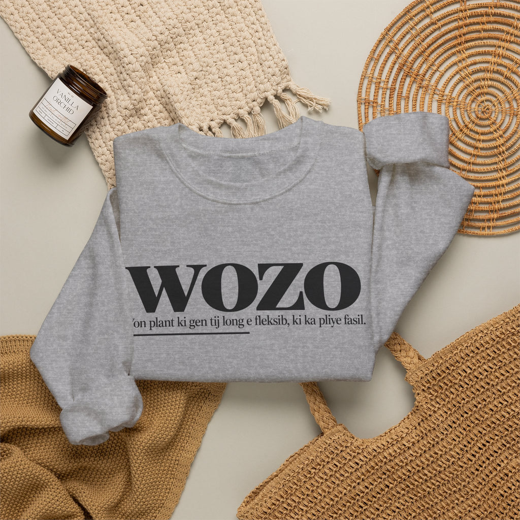 WOZO Haitian Creole Definition Gen Z Crewneck Sweatshirt