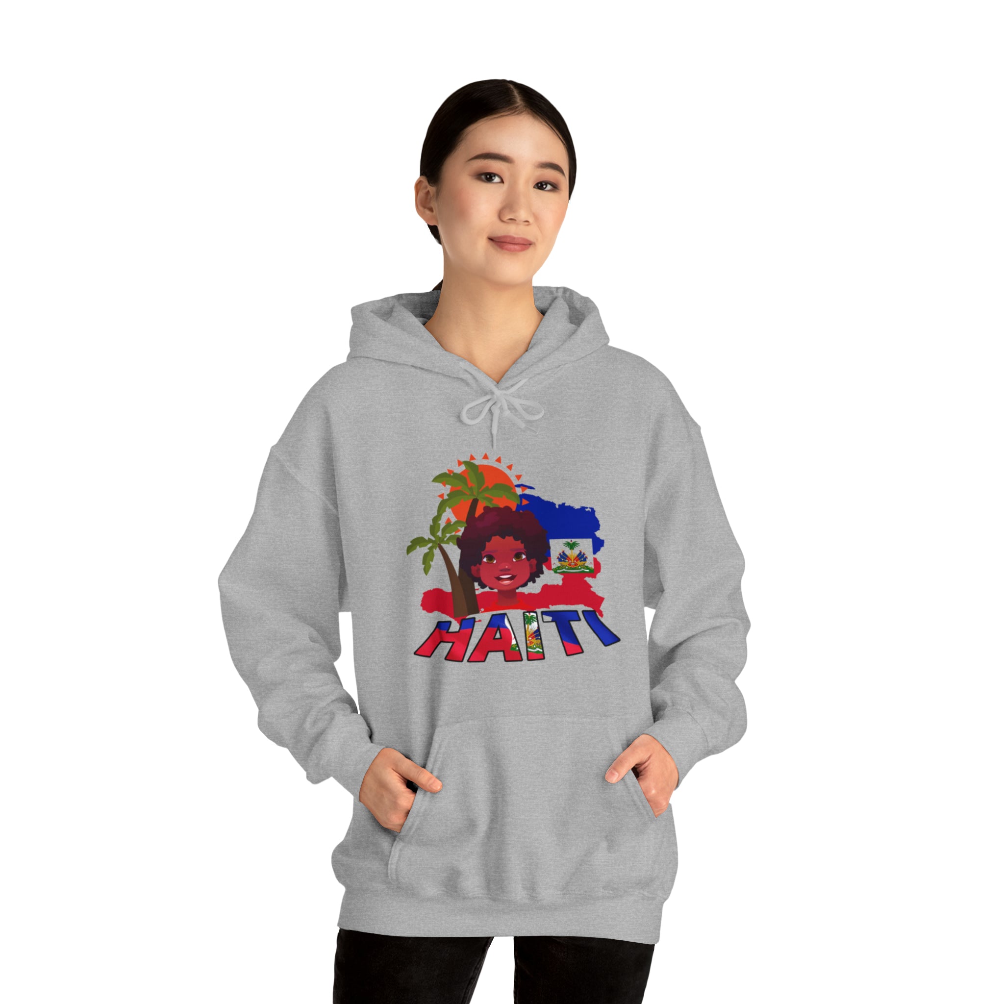 Haiti 509 Co. - Unisex Heavy Blend™ Hooded Sweatshirt Design By Itchy/HBS