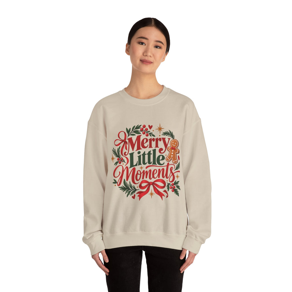 Merry Little Moments Sweatshirt, Retro Christmas Crewneck, Cute Holiday Sweater, Cozy Christmas Gift