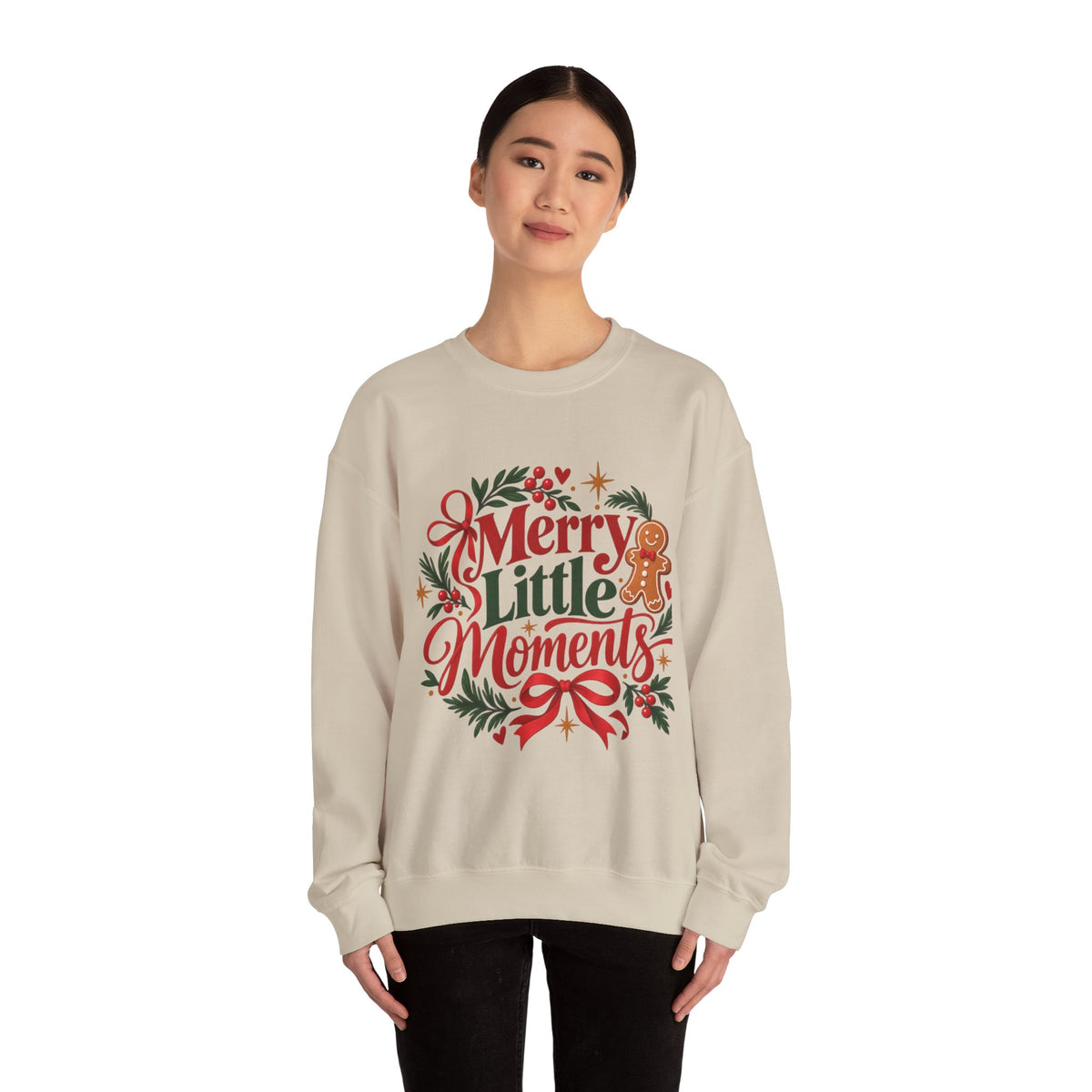 Merry Little Moments Sweatshirt, Retro Christmas Crewneck, Cute Holiday Sweater, Cozy Christmas Gift