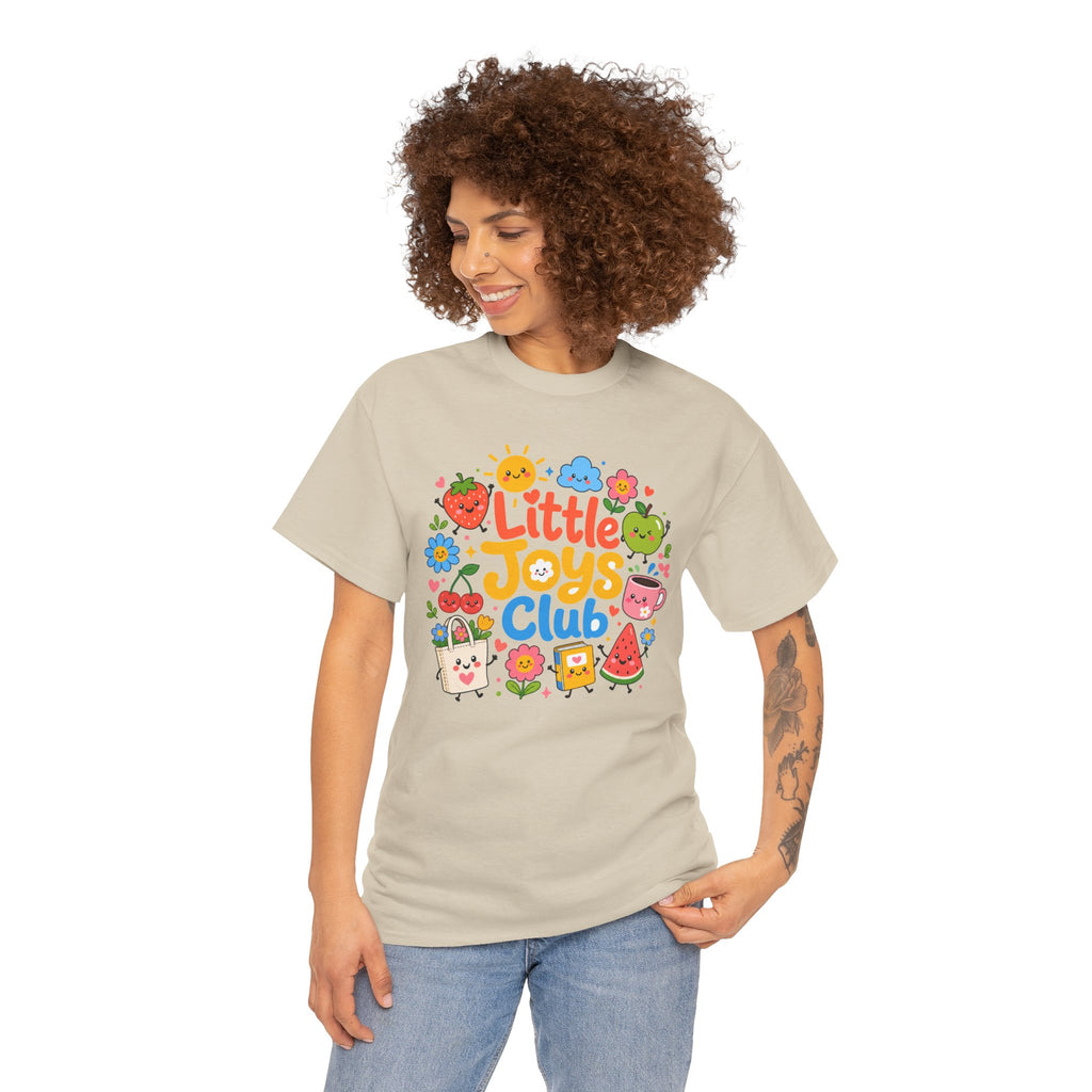 Little Joys Club Shirt, Cute Graphic Tee, Whimsical Floral T-Shirt, Cherry Lemon Shirt, Girly Gift