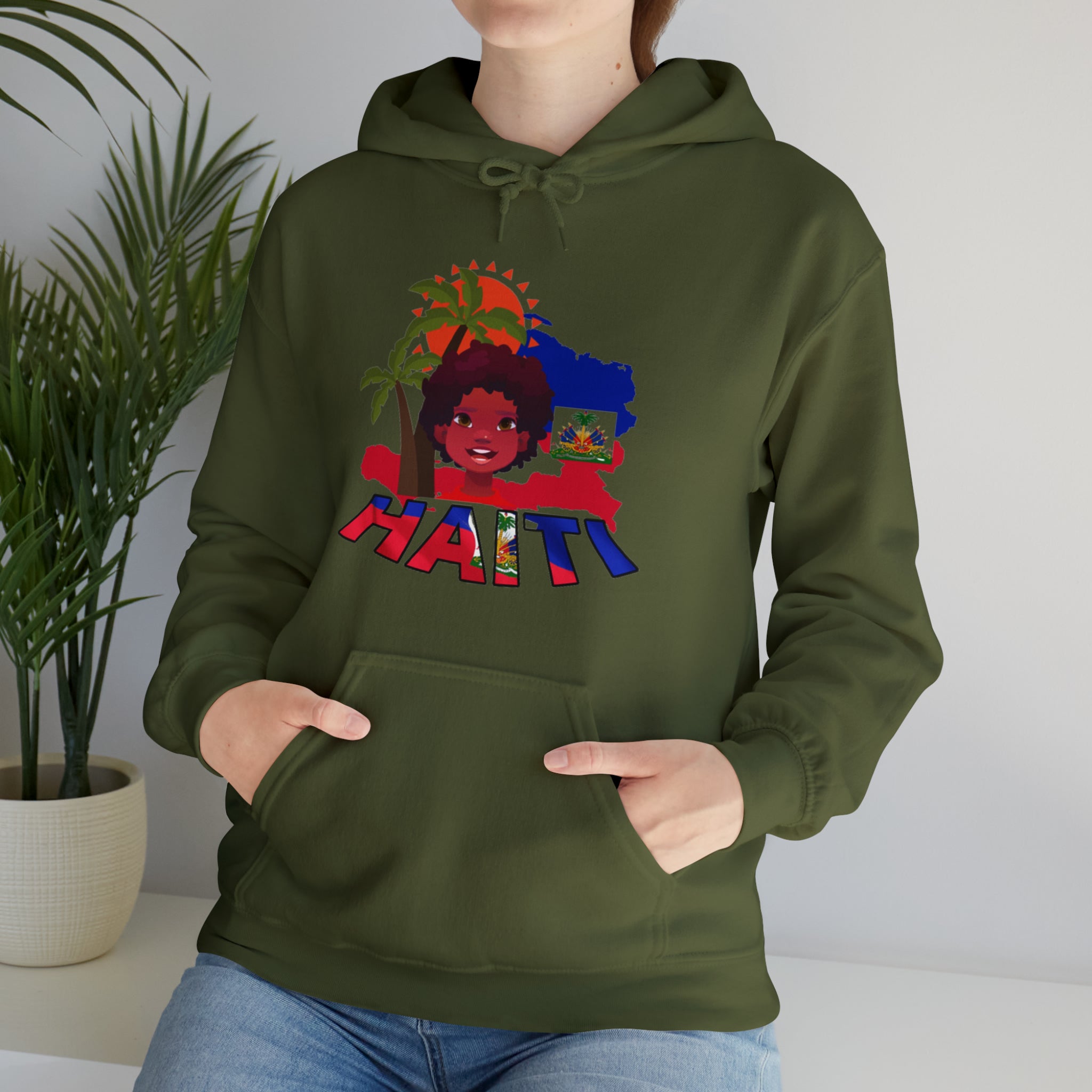 Haiti 509 Co. - Unisex Heavy Blend™ Hooded Sweatshirt Design By Itchy/HBS