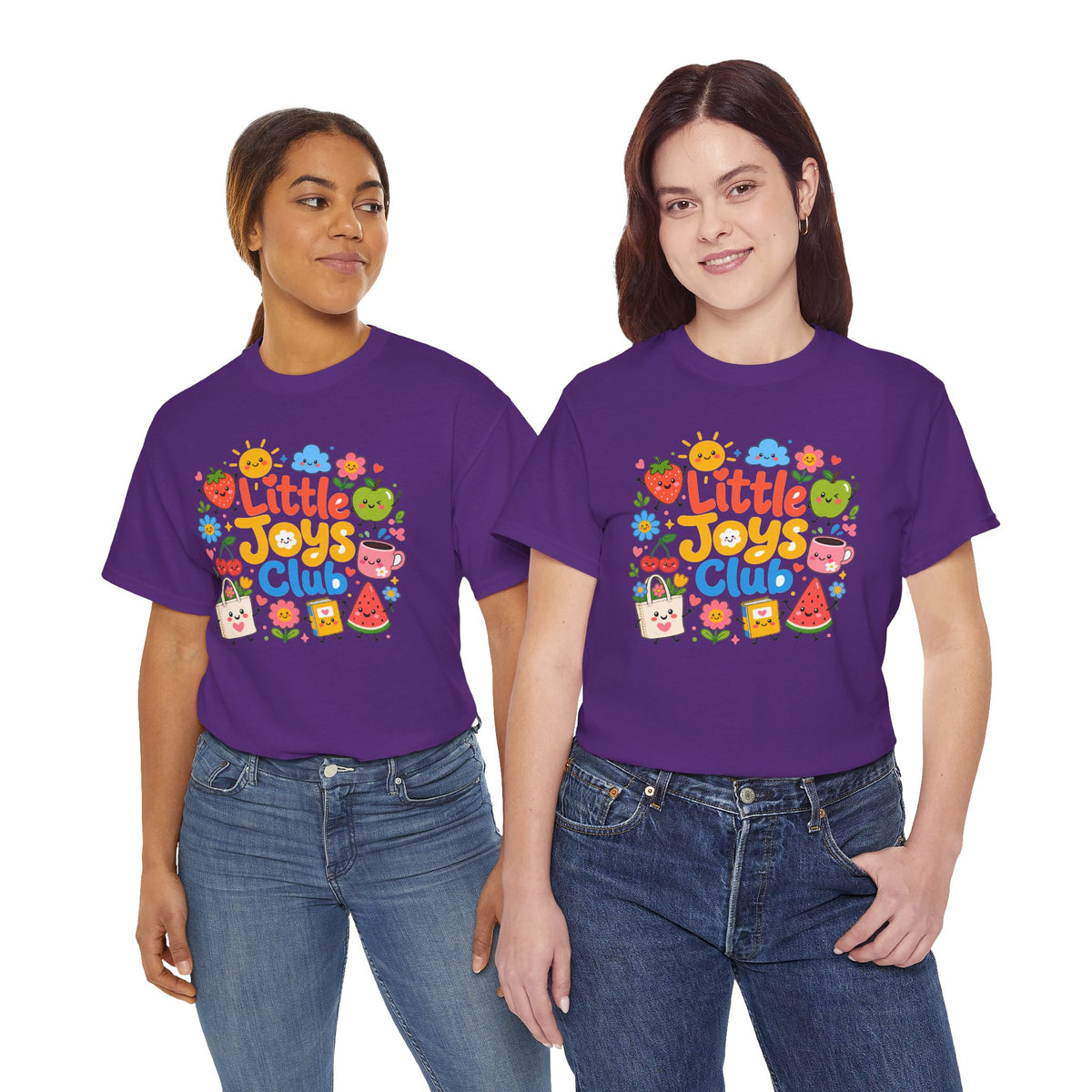 Little Joys Club Shirt, Cute Graphic Tee, Whimsical Floral T-Shirt, Cherry Lemon Shirt, Girly Gift