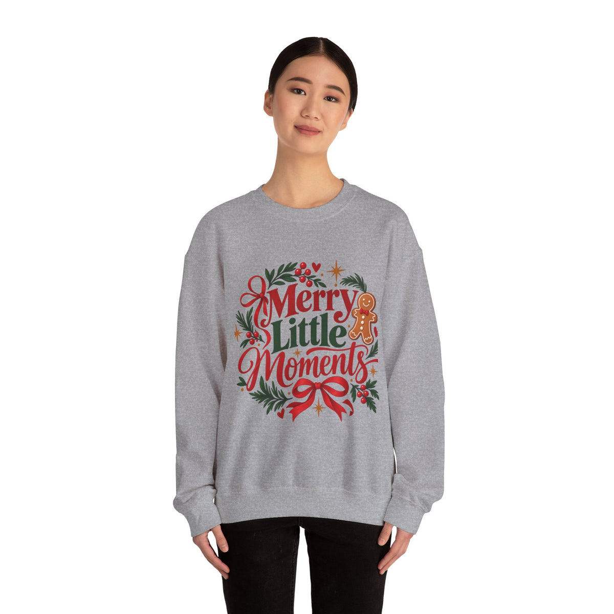 Merry Little Moments Sweatshirt, Retro Christmas Crewneck, Cute Holiday Sweater, Cozy Christmas Gift