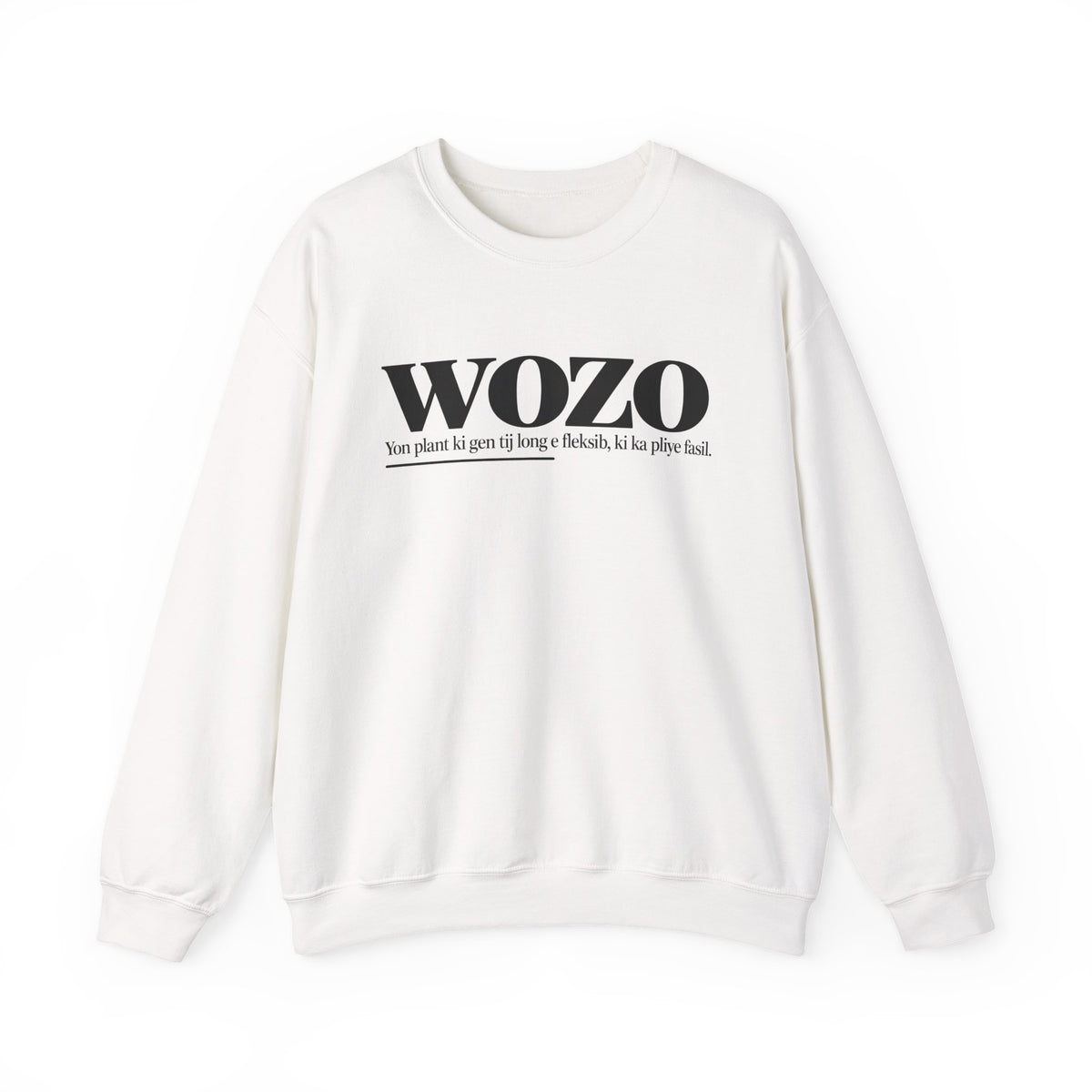 WOZO Haitian Creole Definition Gen Z Crewneck Sweatshirt