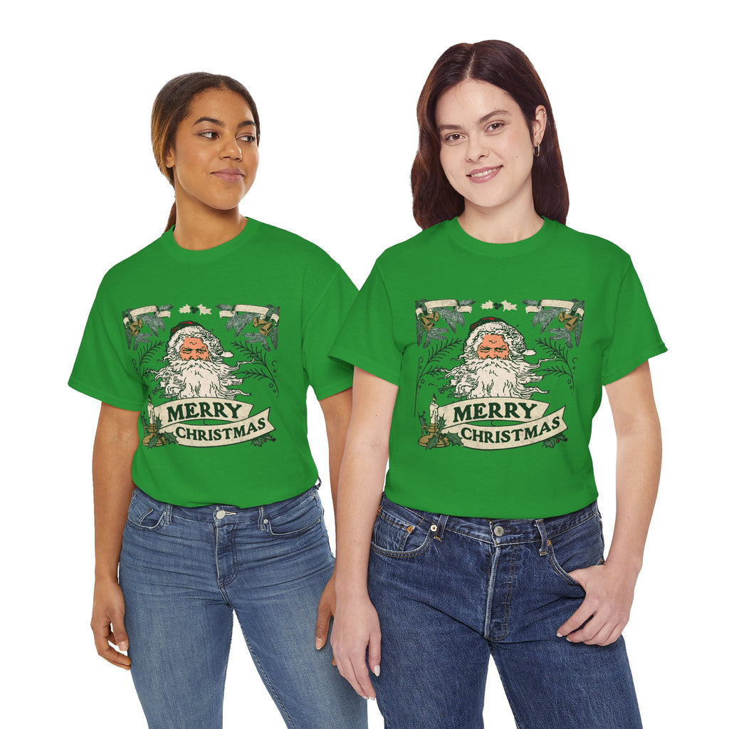 Vintage Santa Christmas Shirt, Retro Merry Christmas Tee, Old Fashioned Santa Graphic T-Shirt, Nostalgic Holiday Gift