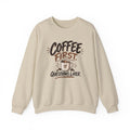Coffee First. Questions Later. — Coffee Lover Crewneck Sweatshirt
